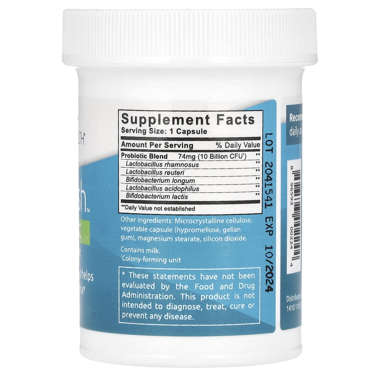 Fairhaven Health, Isofresh, пробиотик, 30 капсул