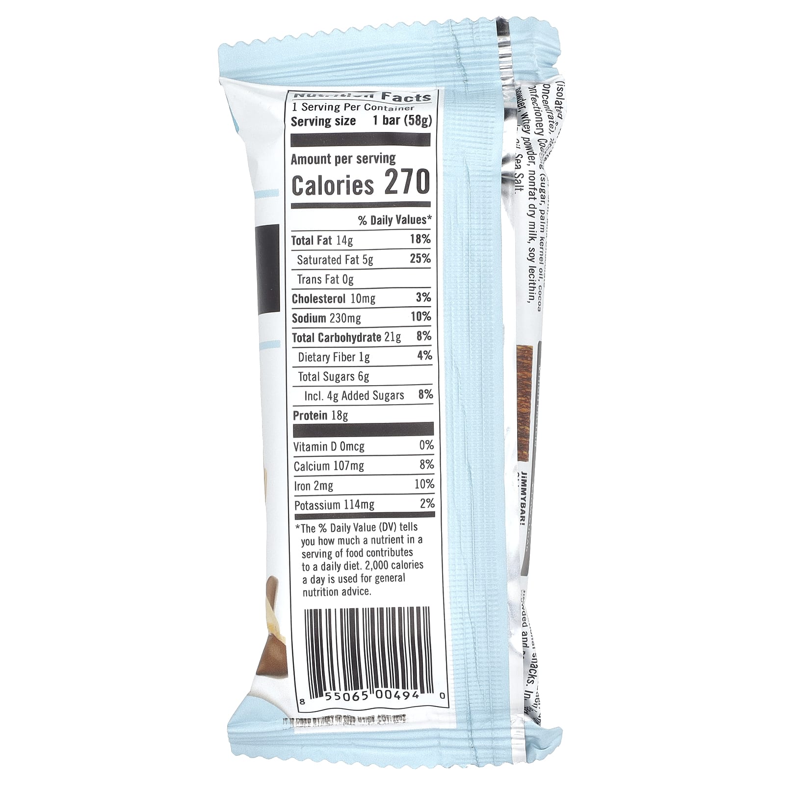 JiMMY!, Be Fueled Bars With Benefits, шоколадно-арахисовая паста, 12 протеиновых батончиков, 58 г (2,05)