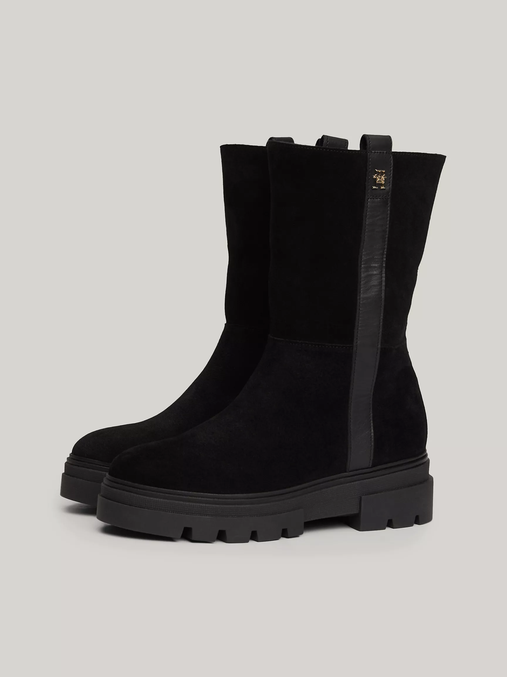 Женские ботинки Tommy Hilfiger, Подкладные замшевые ботинки с отворотом