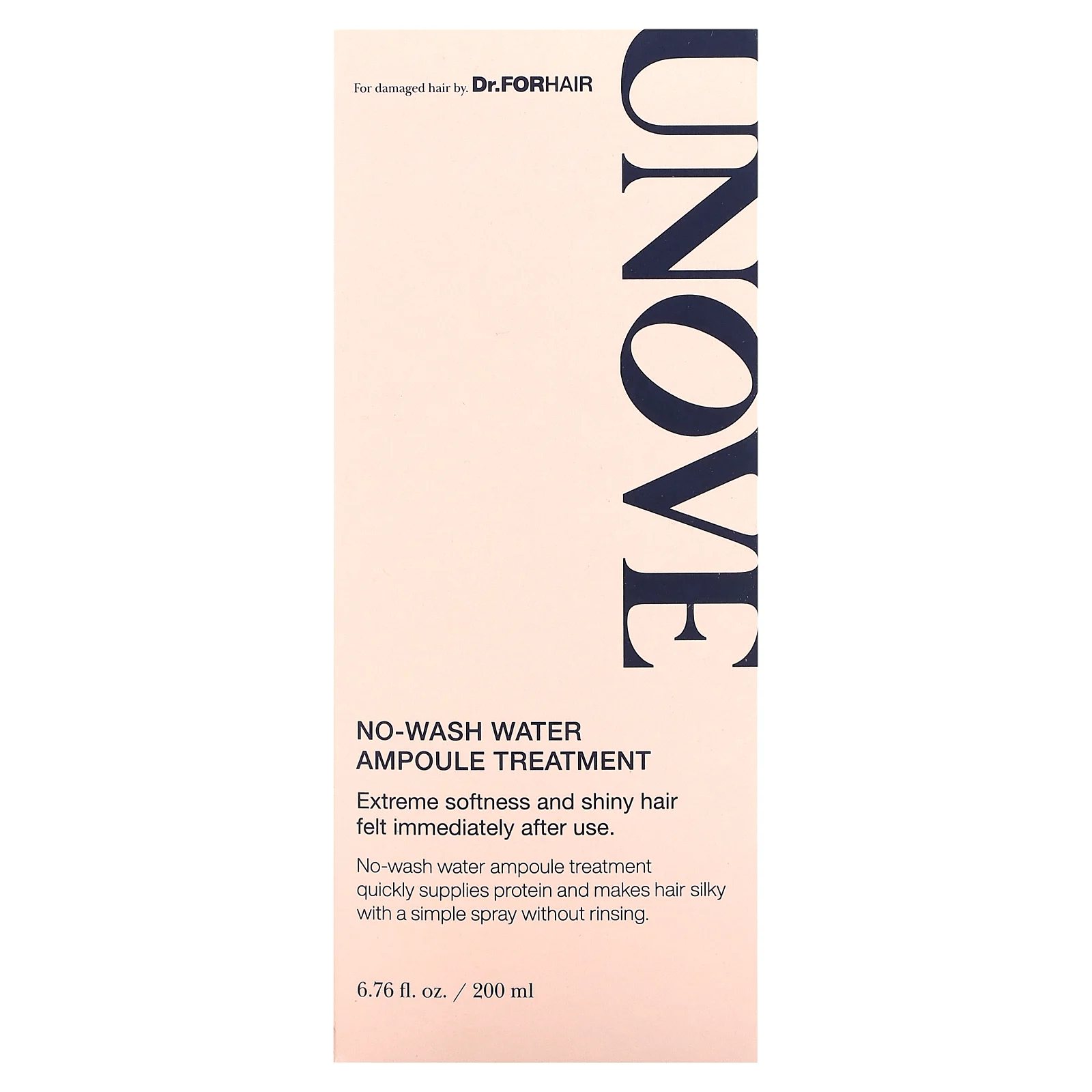 Dr.ForHair, Unove, водная ампула без смывания, 200 мл (6,76 жидк. Унции)