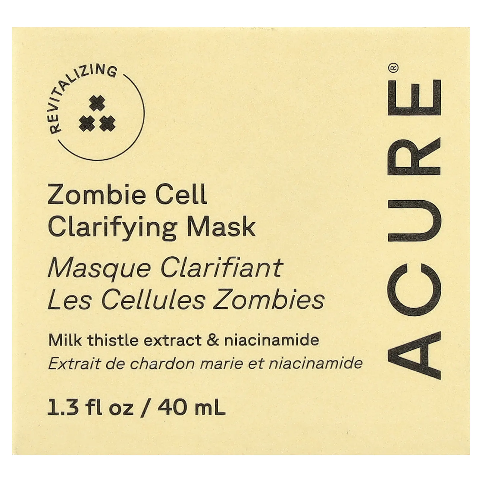 ACURE, Zombie Cell, очищающая маска для лица, 40 мл (1,3 жидк. унции)