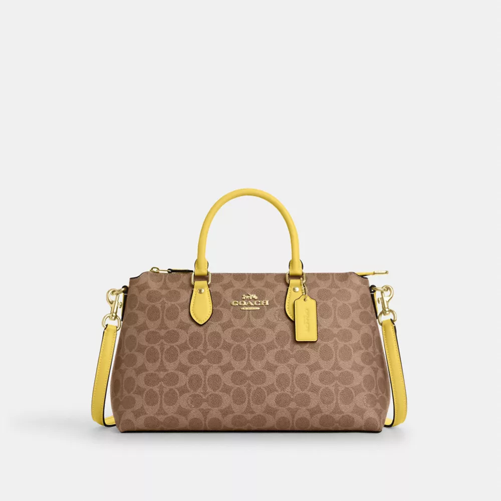 Сумка COACH Georgia Satchel Bag In Signature Canvas