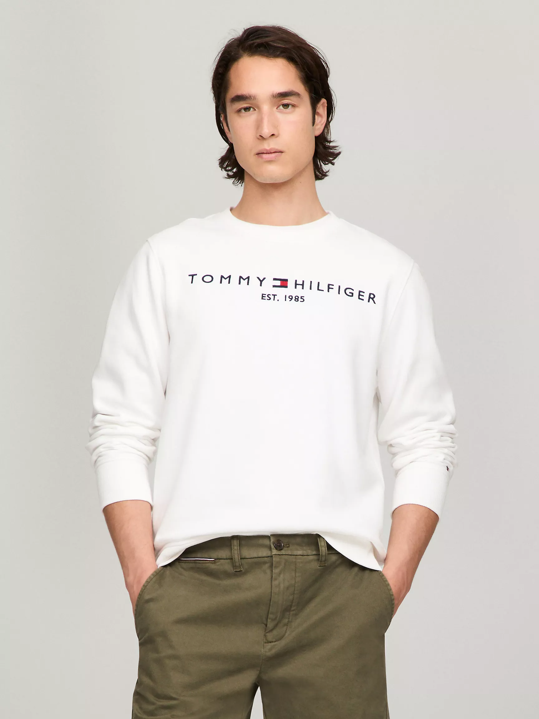 Мужская толстовка Tommy Hilfiger, Свитшот с логотипом Tommy