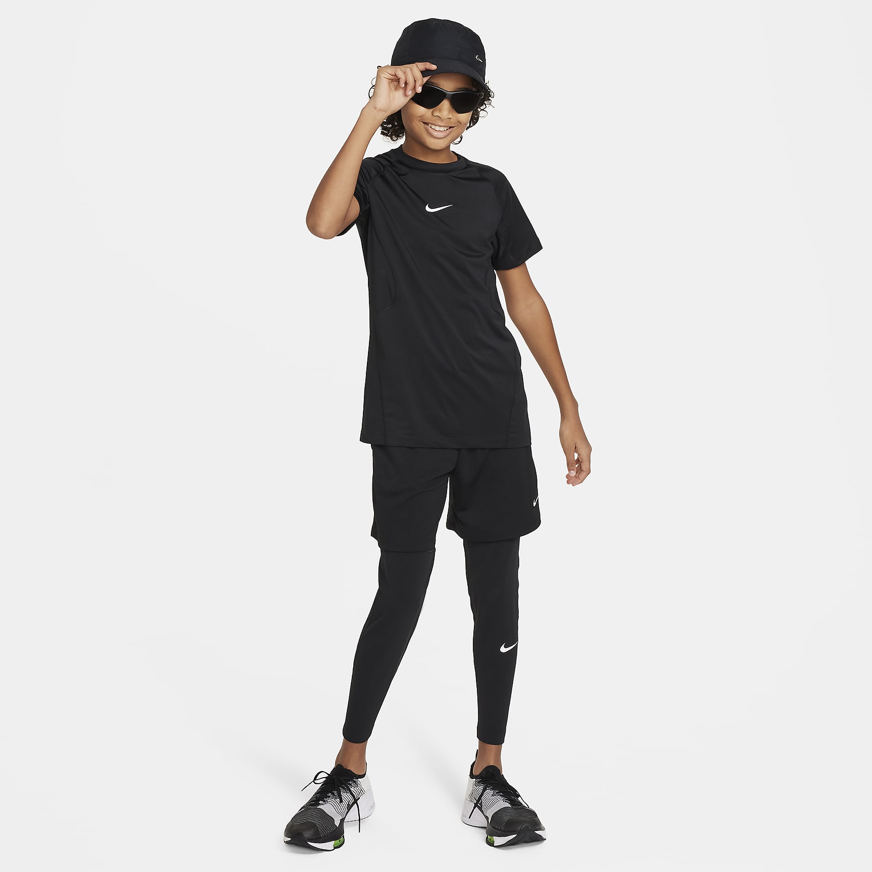 Nike Pro Big Kids' (Boys') Dri-FIT Short-Sleeve Top