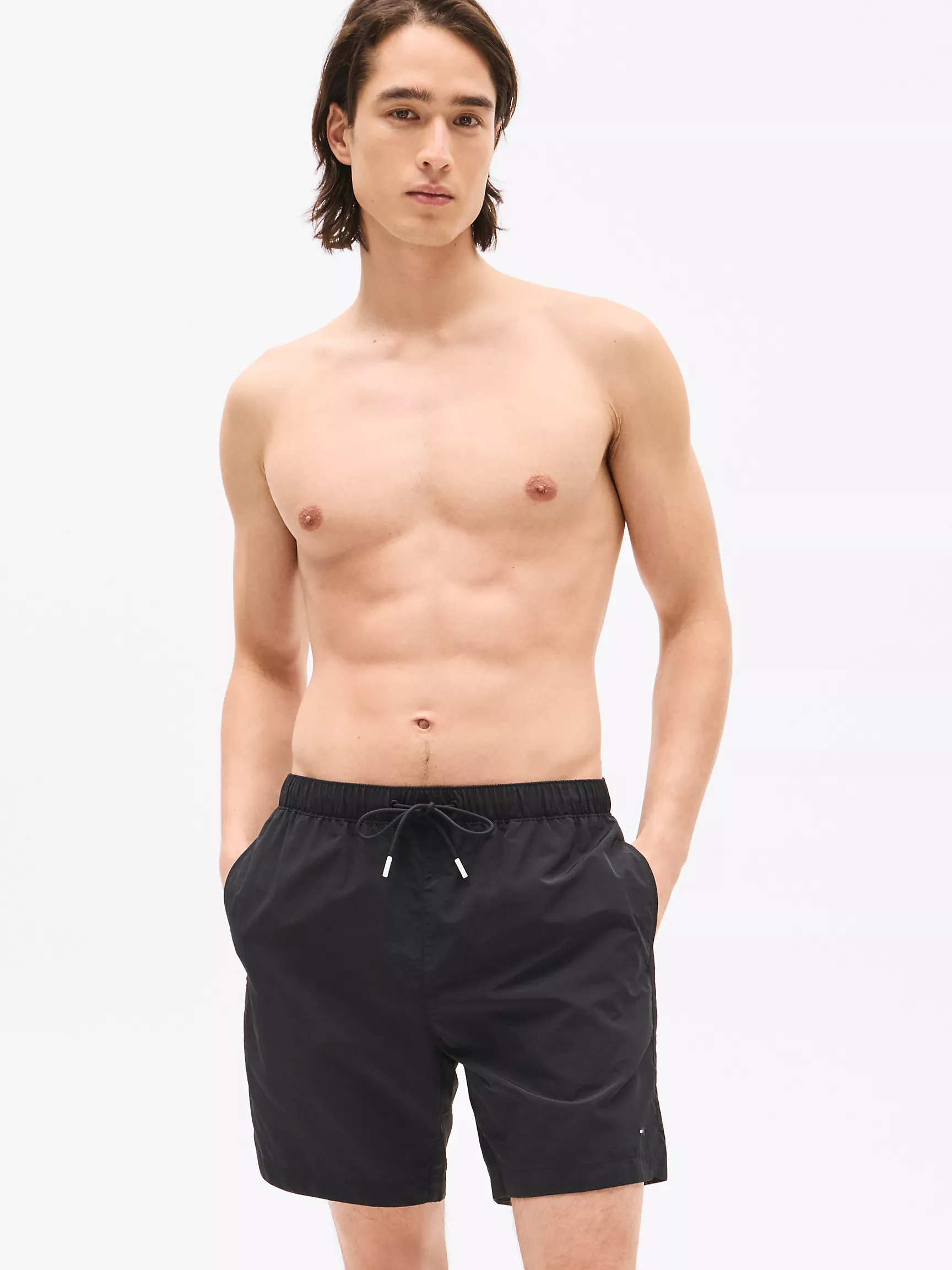 Мужские купальники Tommy Hilfiger, Однотонные плавательные шорты (7 дюймов)