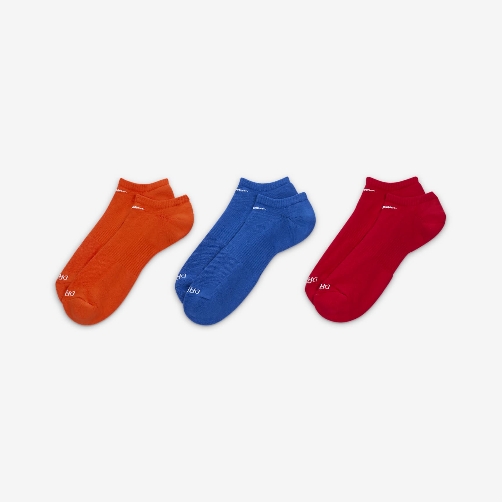 Nike Everyday Plus Cushion Training No-Show Socks (3 Pairs)