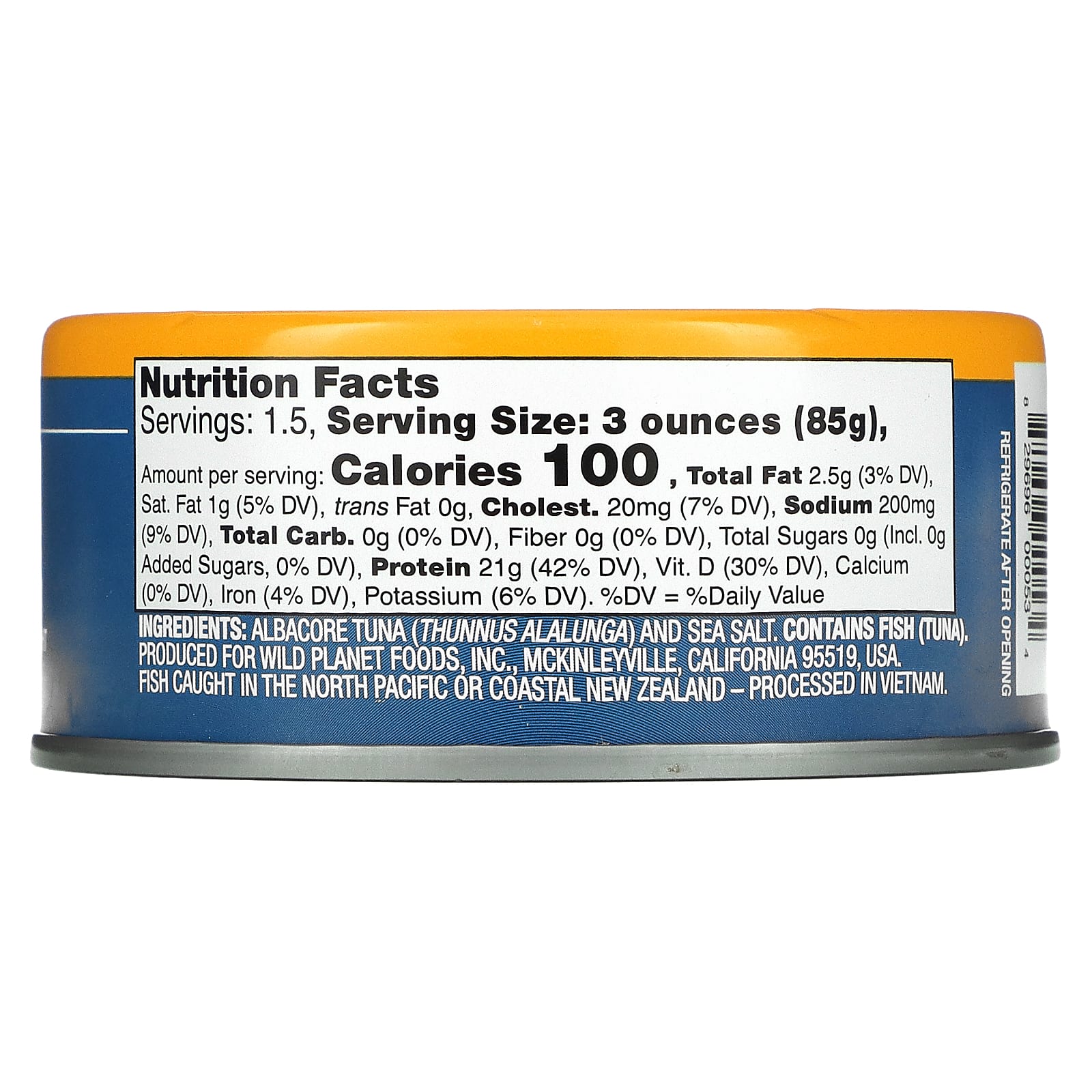 Wild Planet, Дикий длиннопёрый тунец, 5 унций (142 г)