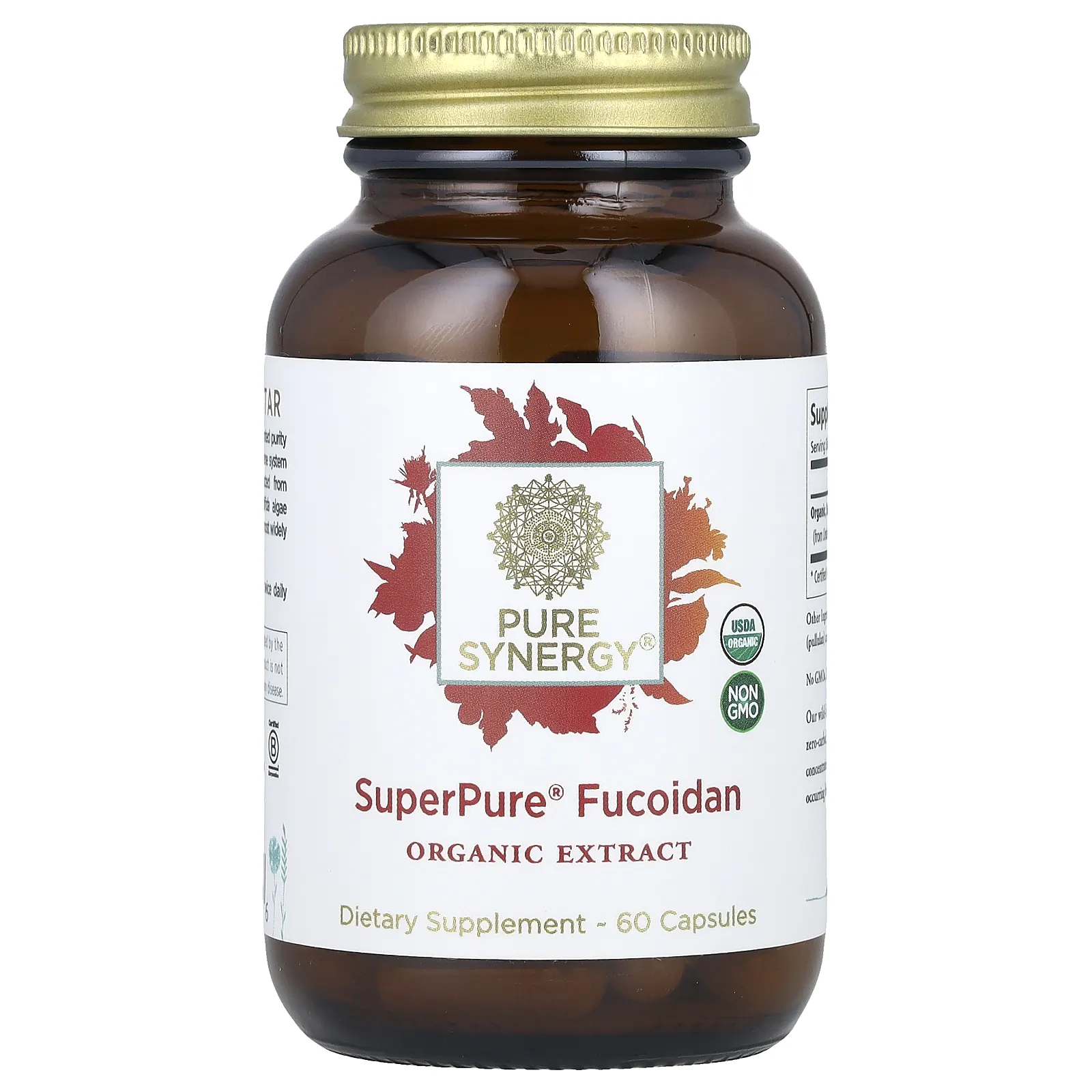 Pure Synergy, SuperPure, фукоидан, 60 капсул