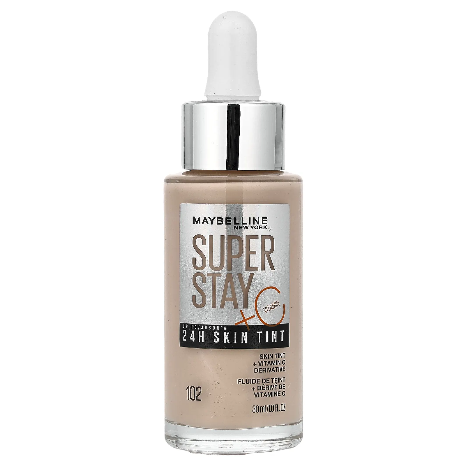Maybelline, Super Stay, 24H Skin Skin, 102, 30 мл (1 жидк. унция)