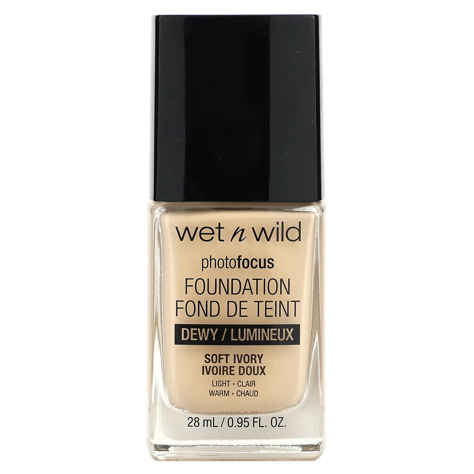 wet n wild, PhotoFocus Foundation, Dewy, мягкая слоновая кость, 28 мл (0,95 жидк. Унции)
