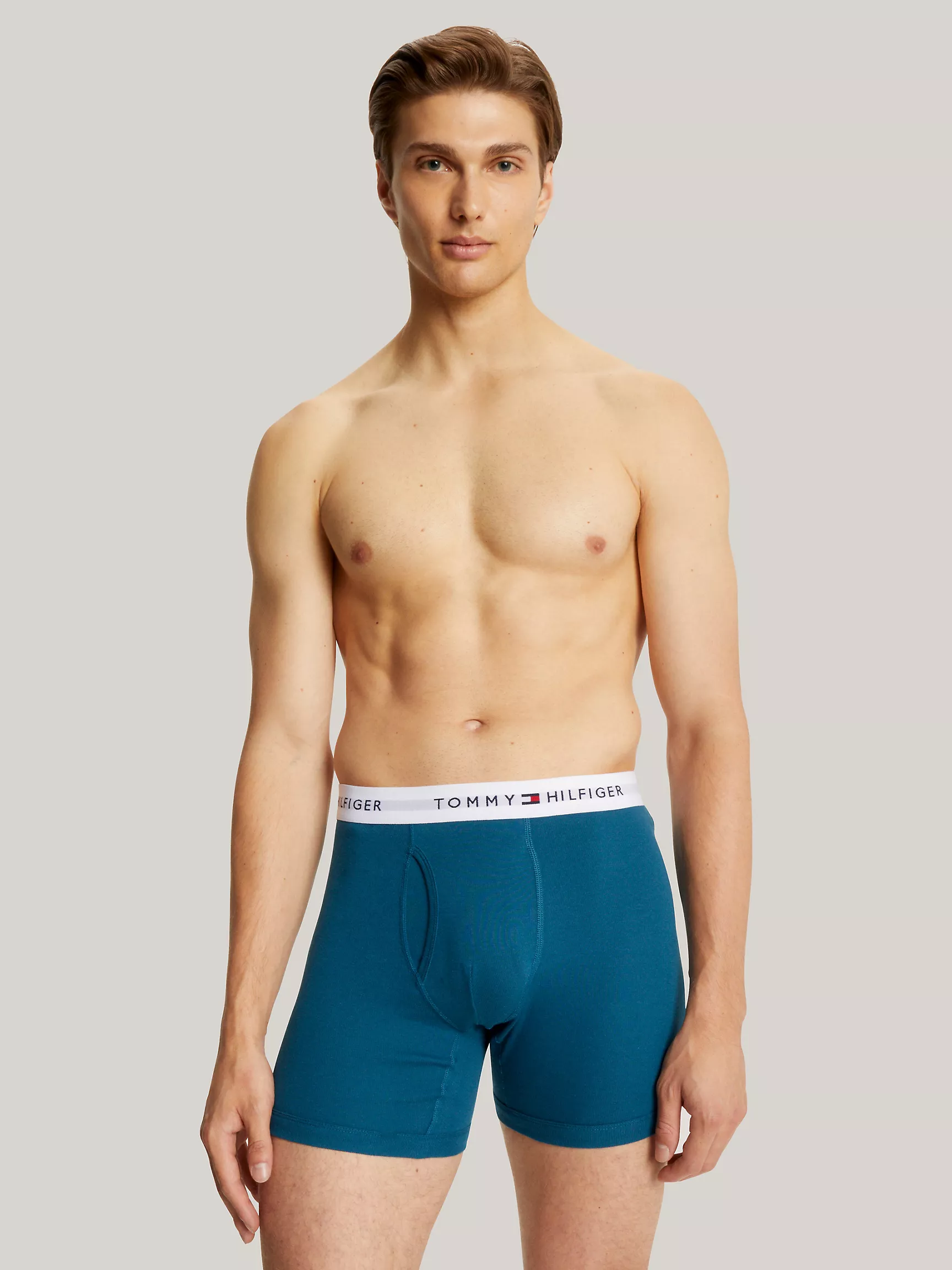 Мужское нижнее белье Tommy Hilfiger, Классические хлопковые боксеры-брифы (набор 3 шт.)