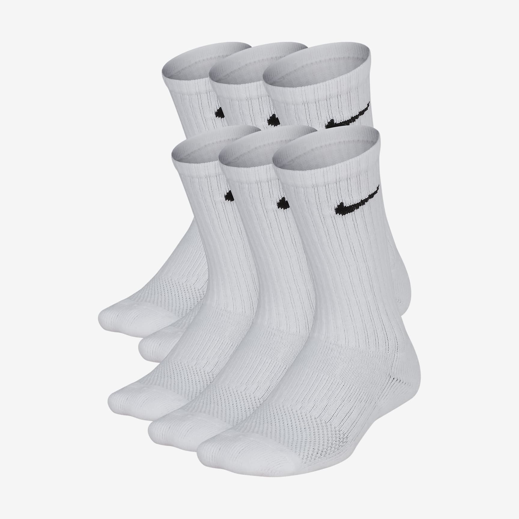 Nike Everyday Kids' Cushioned Crew Socks (6 Pairs)
