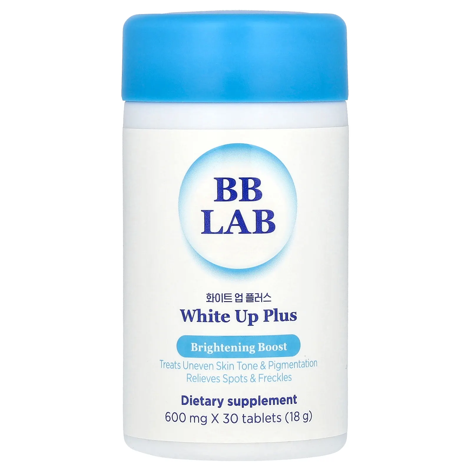 BB Lab, White Up Plus, отбеливающий эффект, 600 мг, 30 таблеток