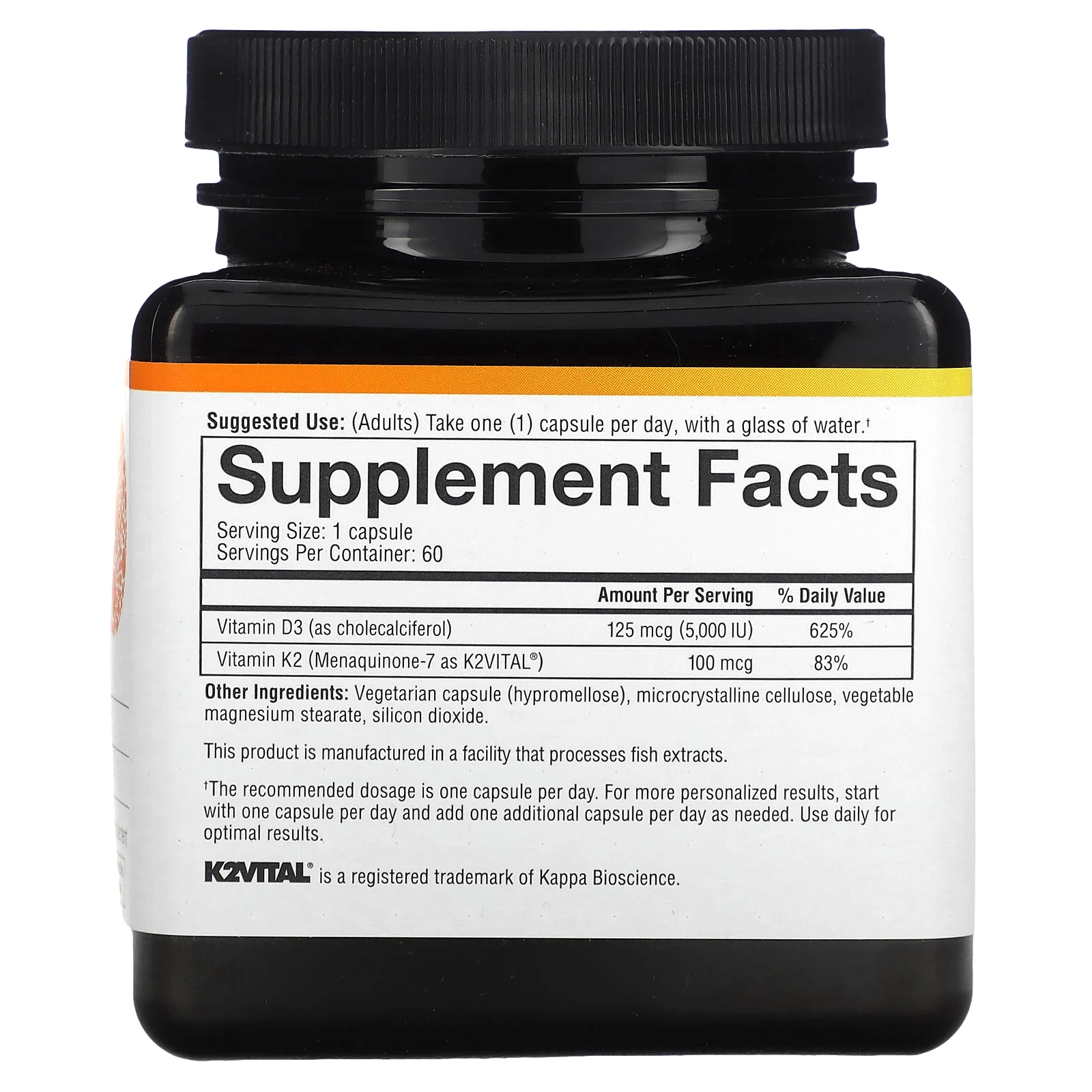 Youtheory, K2D3 незаменимые ежедневные витамины, 60 вегетарианских капсул