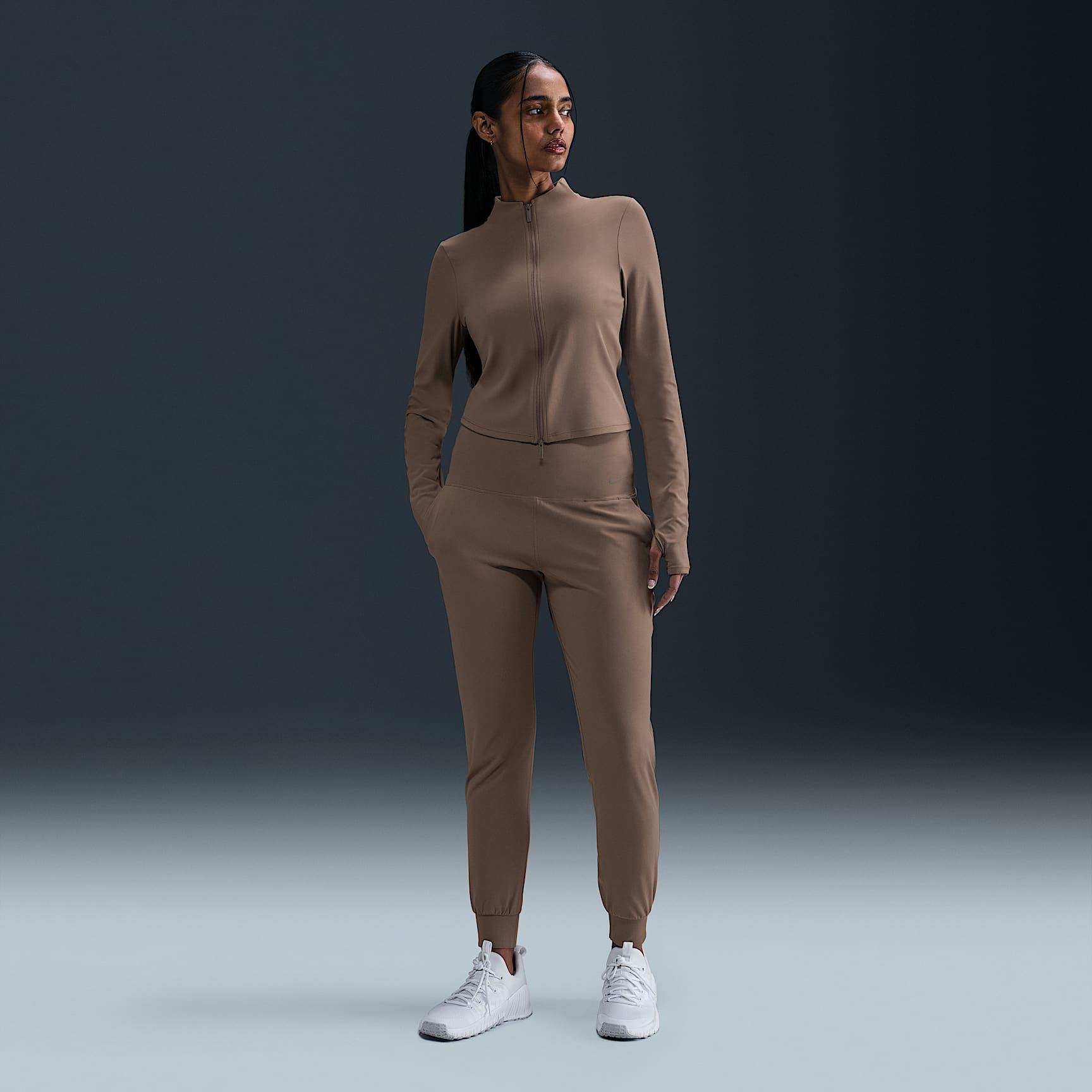 Nike Zenvy Women's Dri-FIT Full-Zip Long-Sleeve Top