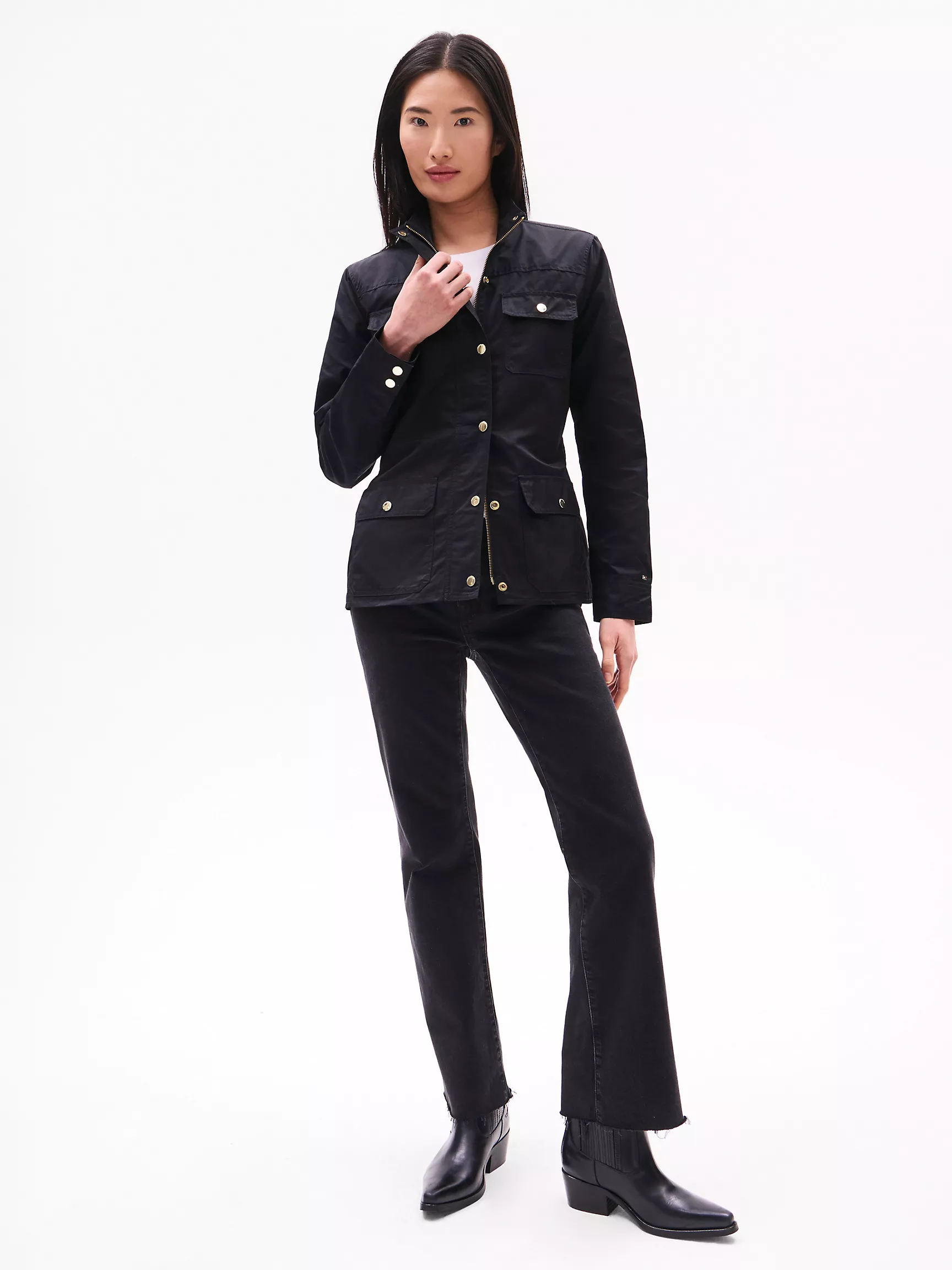 Женская куртка Tommy Hilfiger, Вощёная утилитарная куртка