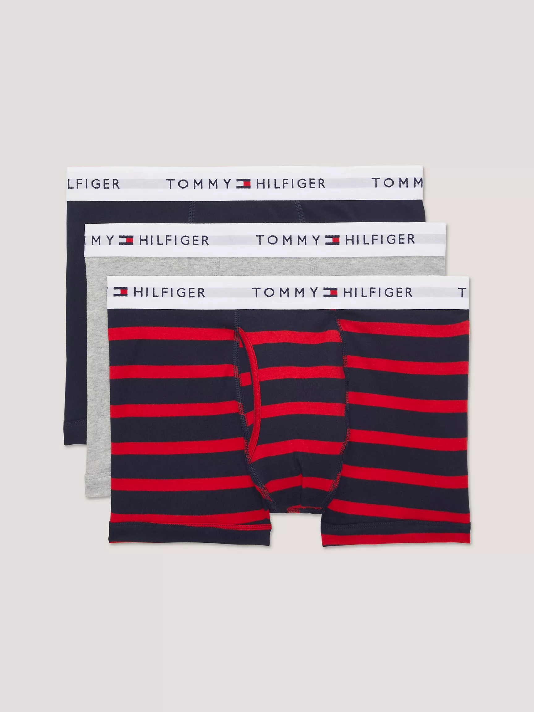 Мужское нижнее белье Tommy Hilfiger, Классические хлопковые трусы-боксёры (набор 3 шт.)