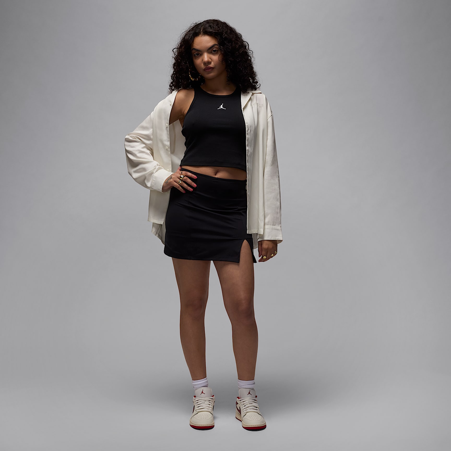 Air Jordan Women's Long-Sleeve Woven Top