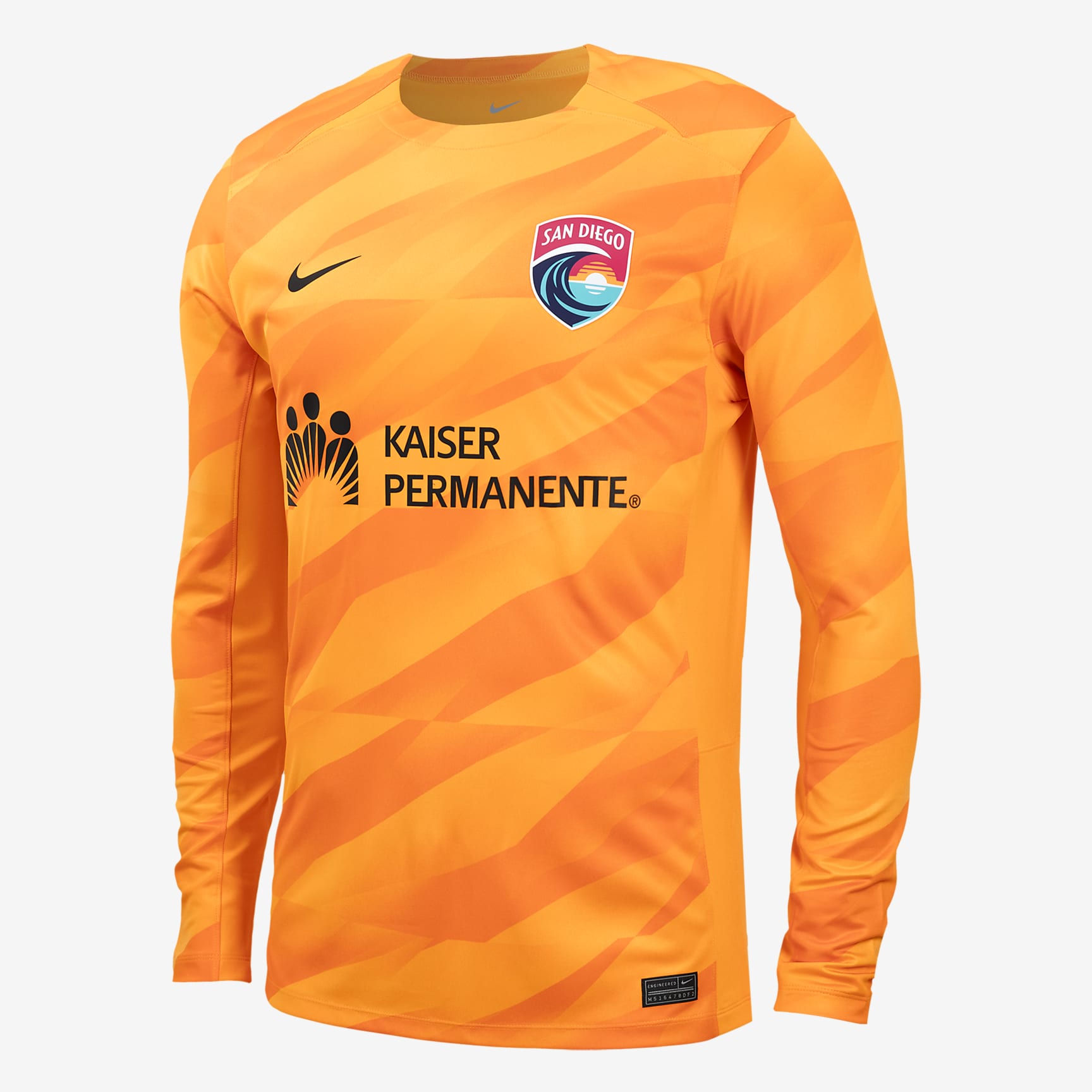 San Diego Wave FC 2024 Goalkeeper Nike NWSL Long-Sleeve Replica Jersey