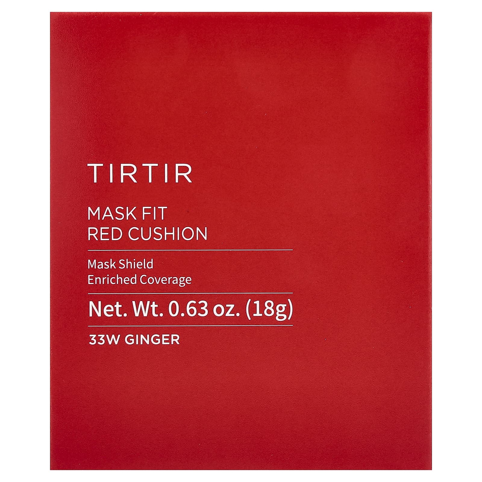 TIRTIR, Mask Fit Red Cushion, 33 Вт, имбирь, 18 г (0,63 унции)