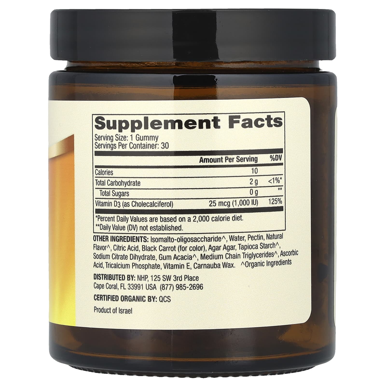 Dr. Mercola, Органические жевательные таблетки с витамином D3, для детей, с натуральной вишней, 25 мкг (1000 МЕ), 30 жевательных таблеток