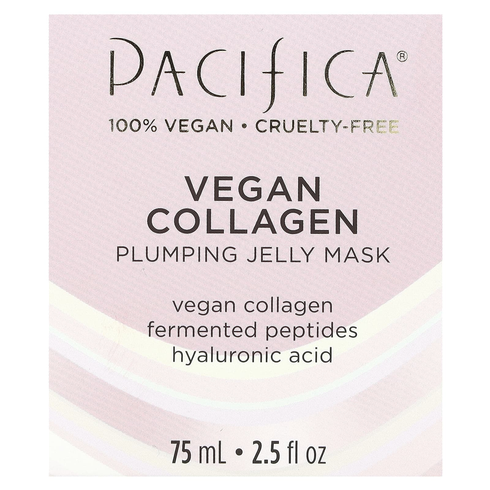 Pacifica, Vegan Collagen, разглаживающая маска с коллагеном, 75 мл (2,5 жидк. унции)