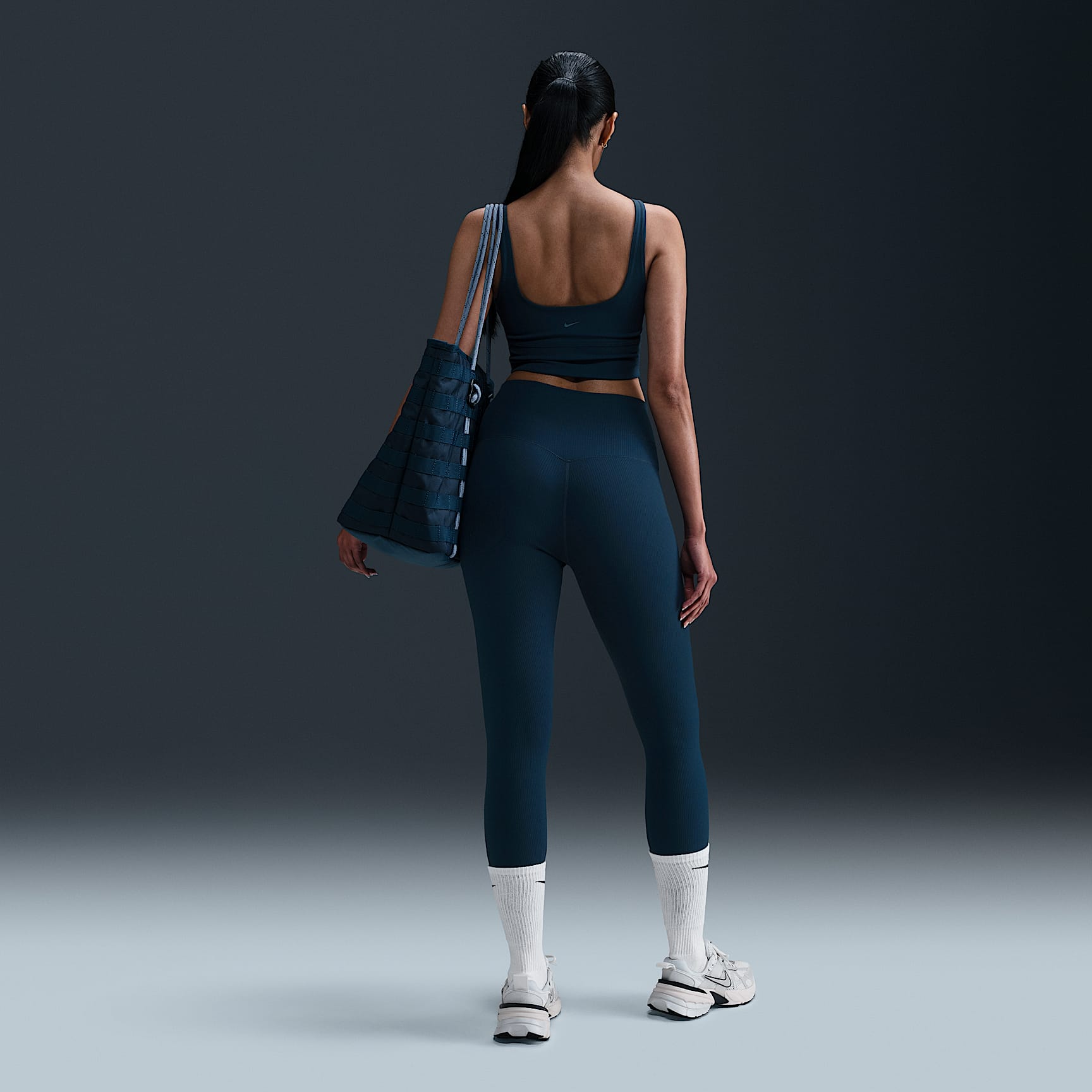 Nike Zenvy Rib Women's Light-Support Padded Longline Sports Bra