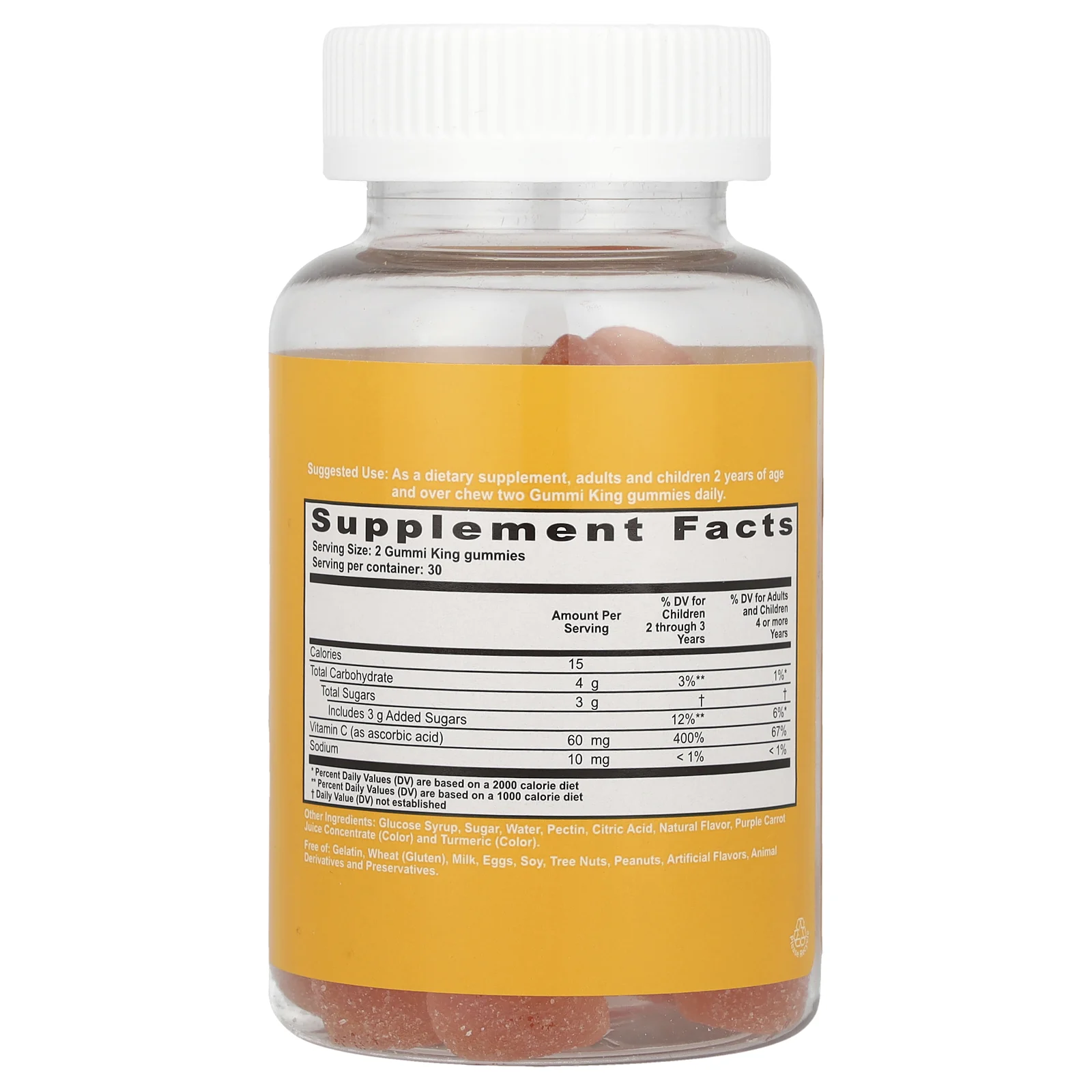 GummiKing, витамин C для детей, 60 жевательных таблеток