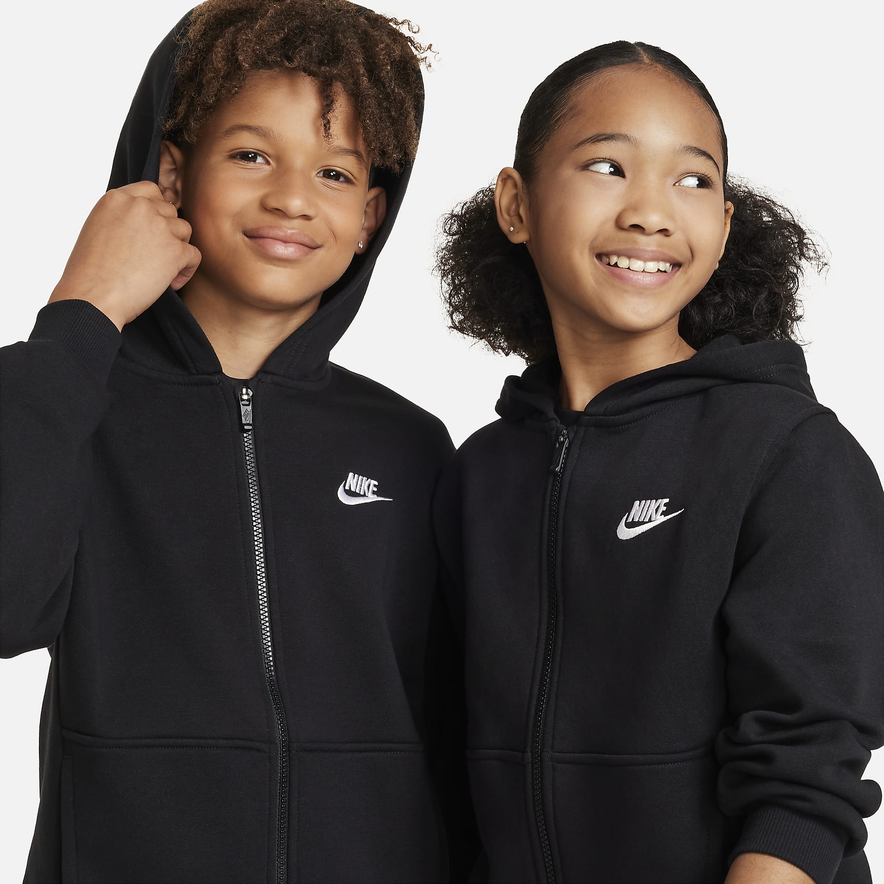 Nike Sportswear Club Fleece Big Kids' Full-Zip Hoodie
