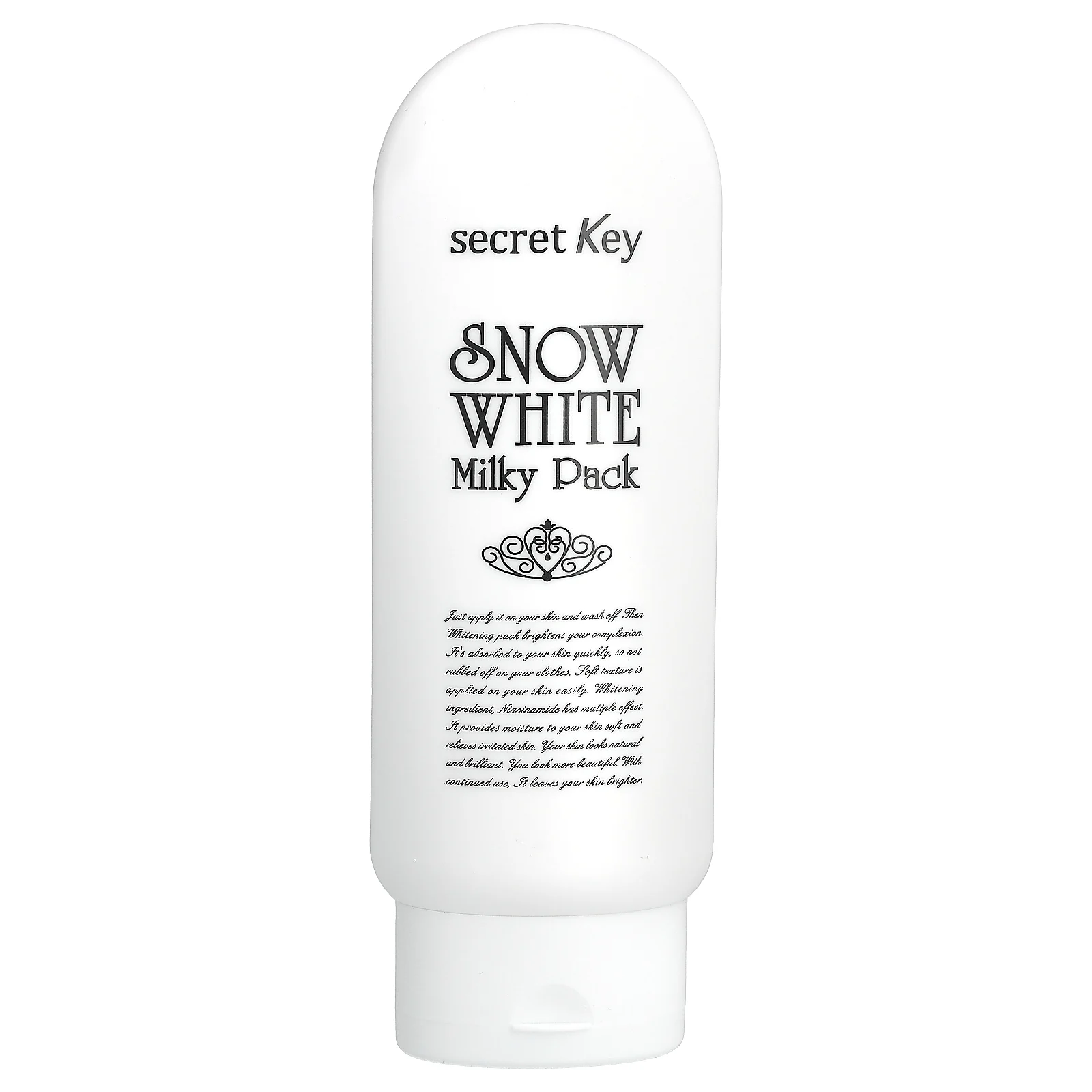 Secret Key, Snow White Milky Pack, отбеливающая маска, 200 г (7,05 унции)