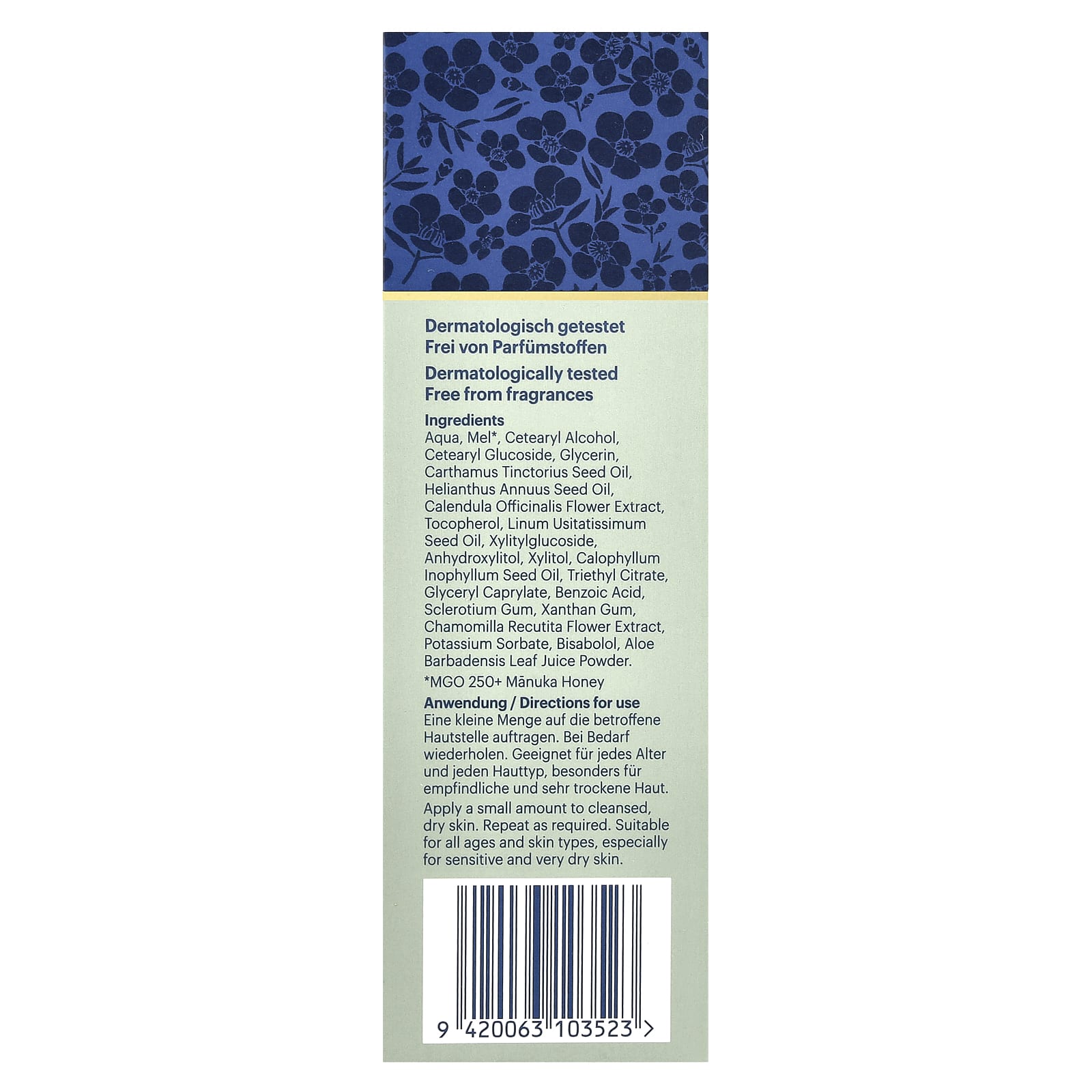 Manuka Health, Успокаивающий крем Manuka, 50 мл (1,69 жидк. Унции)