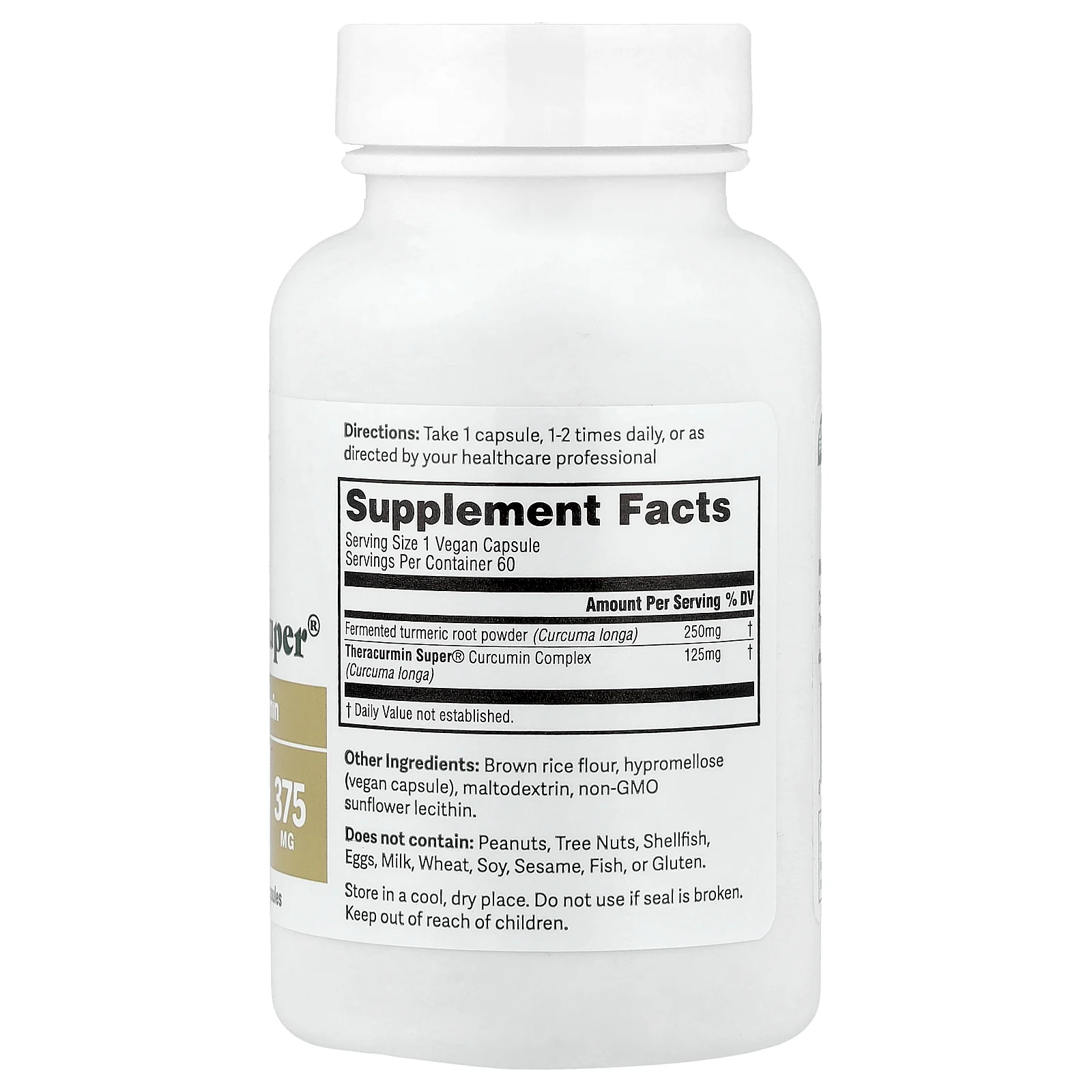 Dr. Murray's, Theracurmin Super®, куркумин с клинически доказанной эффективностью, 60 веганских капсул