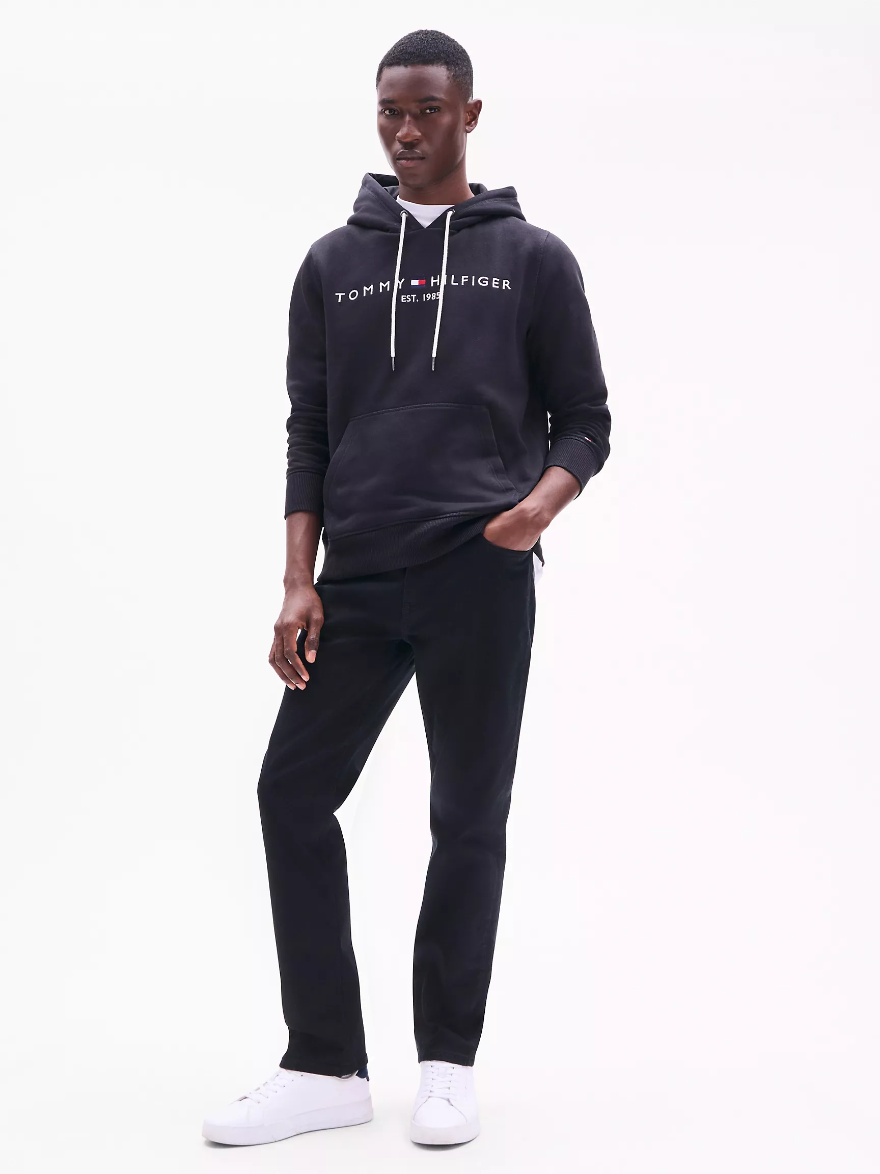 Мужское худи Tommy Hilfiger, Худи с вышитым логотипом Tommy