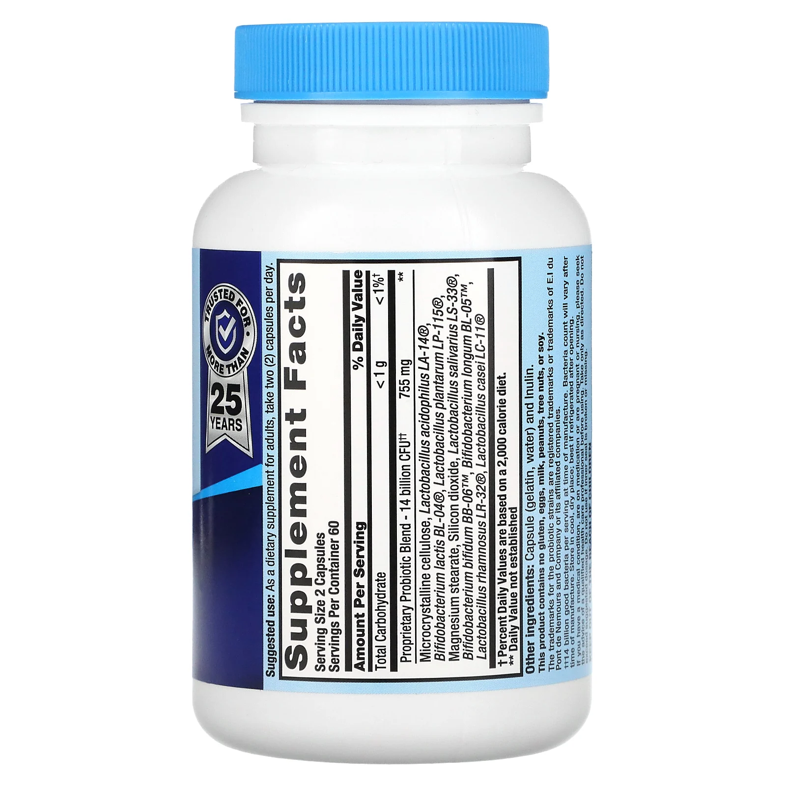 Nutrition Now, PB 8, пробиотик, 14 млрд, 120 капсул (7 млрд в 1 капсуле)