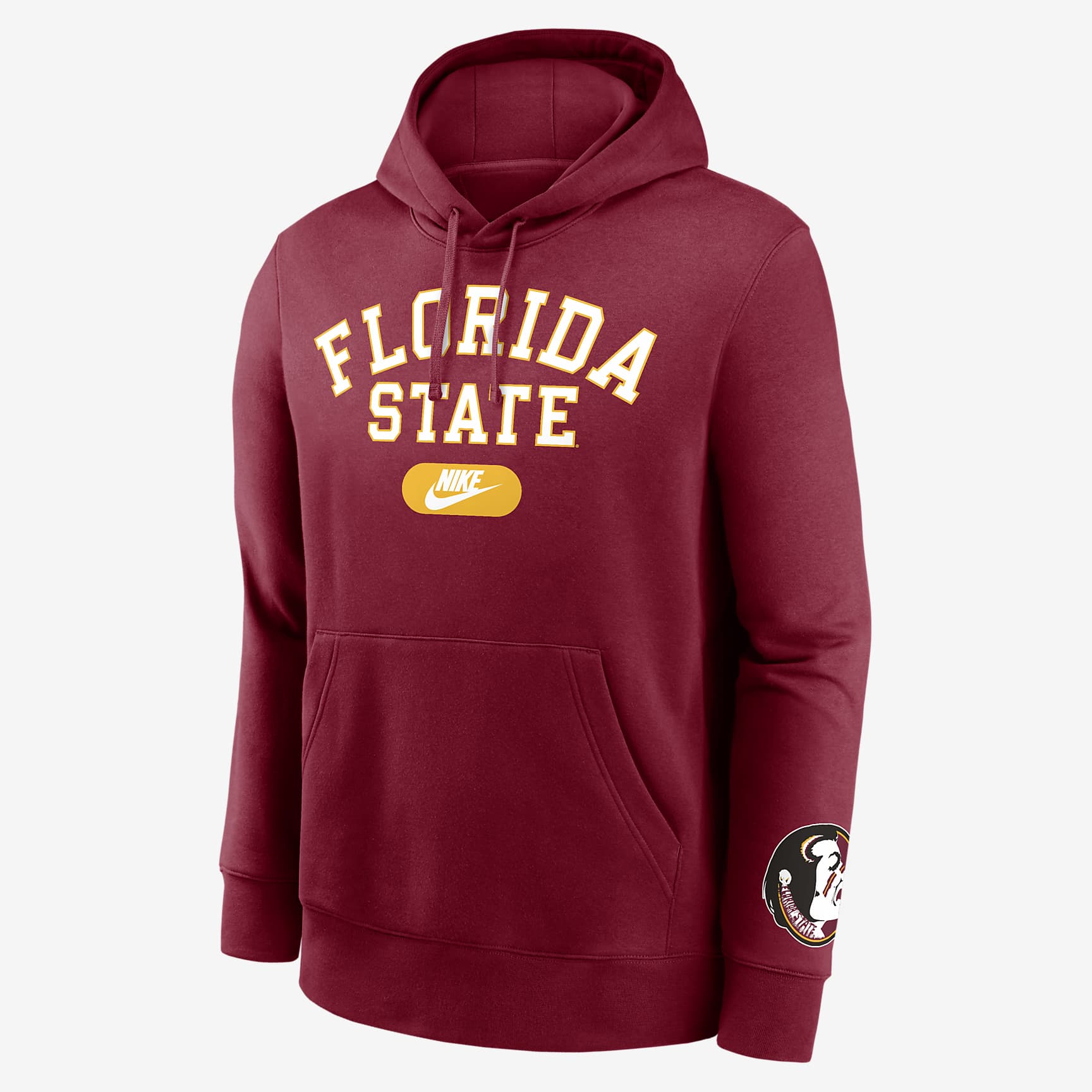 Florida State Seminoles Legacy Club Foundational Men's Nike College Pullover Hoodie
