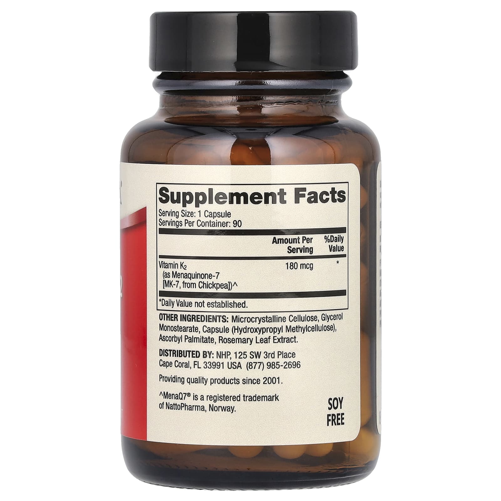 Dr. Mercola, Витамин K2, 180 мкг, 90 капсул