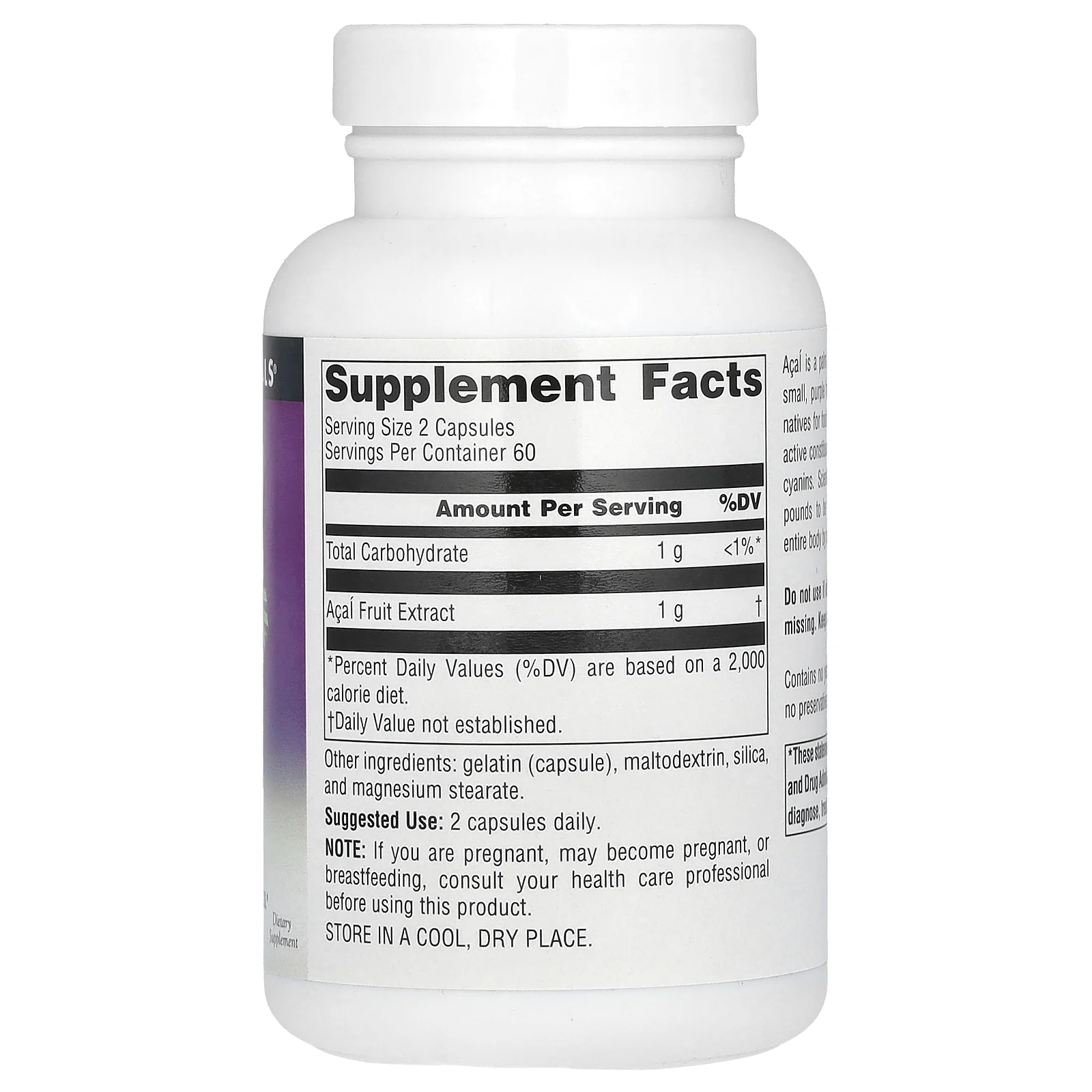 Source Naturals, экстракт асаи, 500 мг, 120 капсул