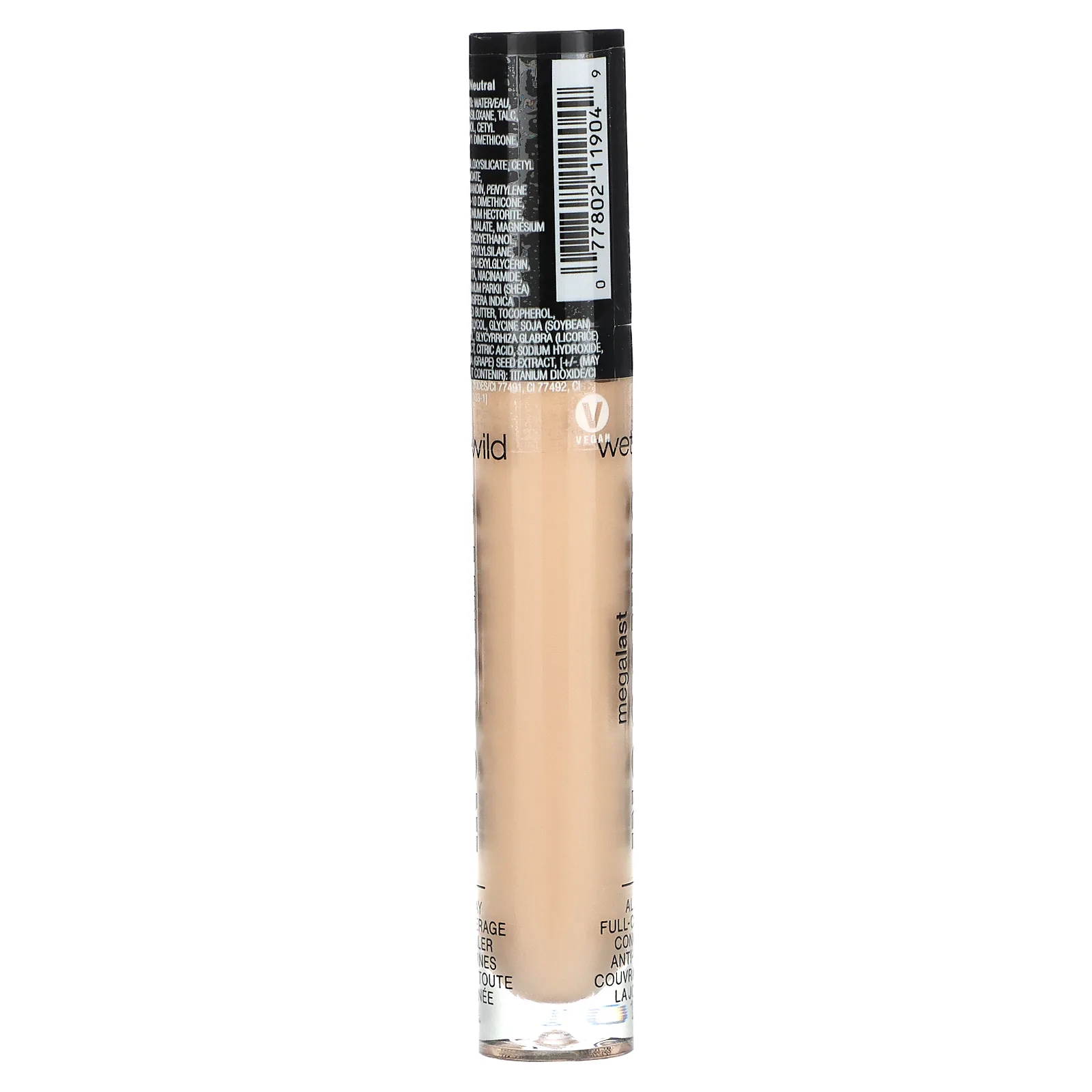 wet n wild, Megalast Incognito, консилер для полного покрытия на весь день, средне-нейтральный, 5,5 мл (0,18 жидк. Унции)