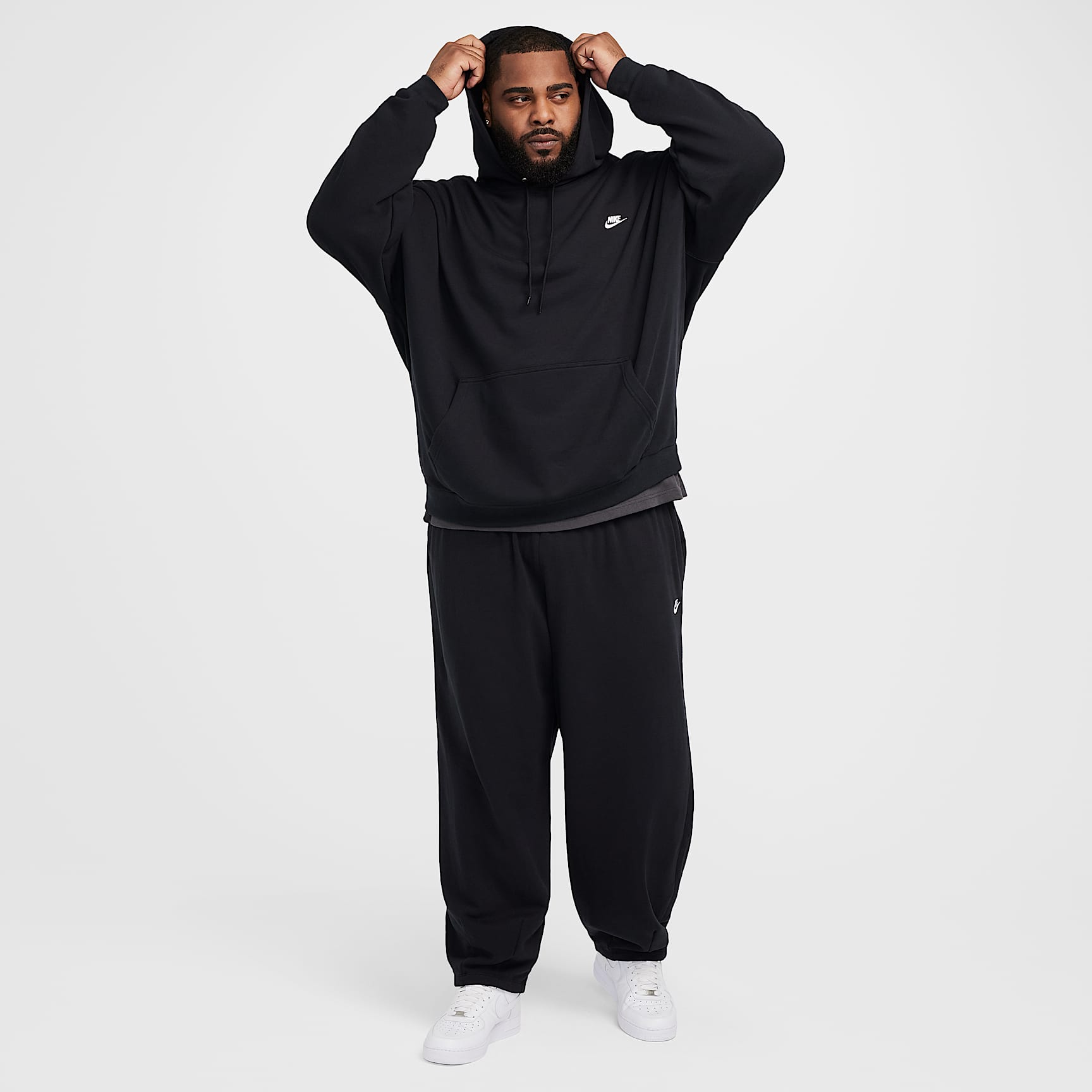 Nike Club Fleece Men's Oversized French Terry Pullover Hoodie