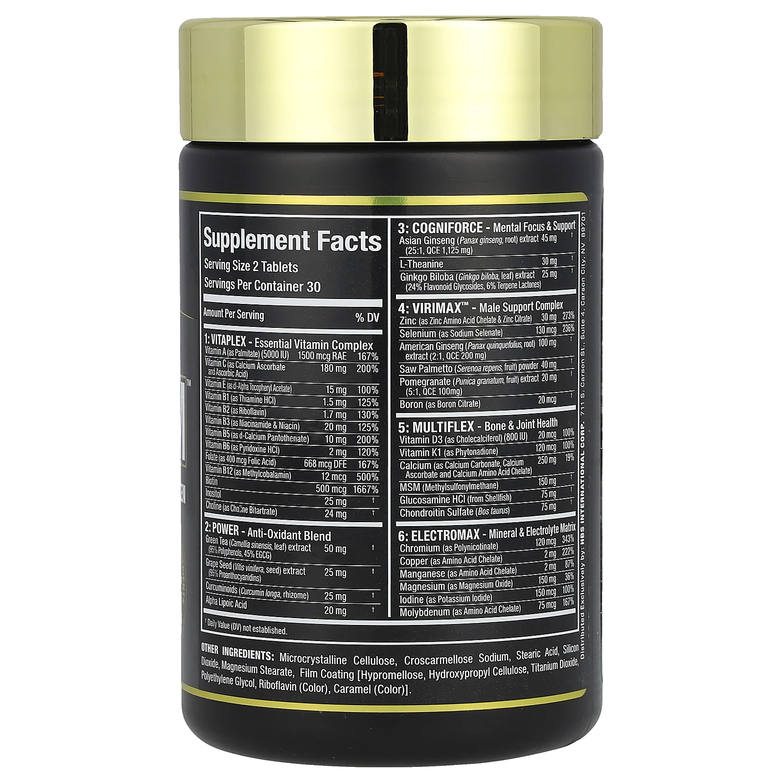 ALLMAX, Vitaform, мультивитамин премиального качества для мужчин, 60 таблеток