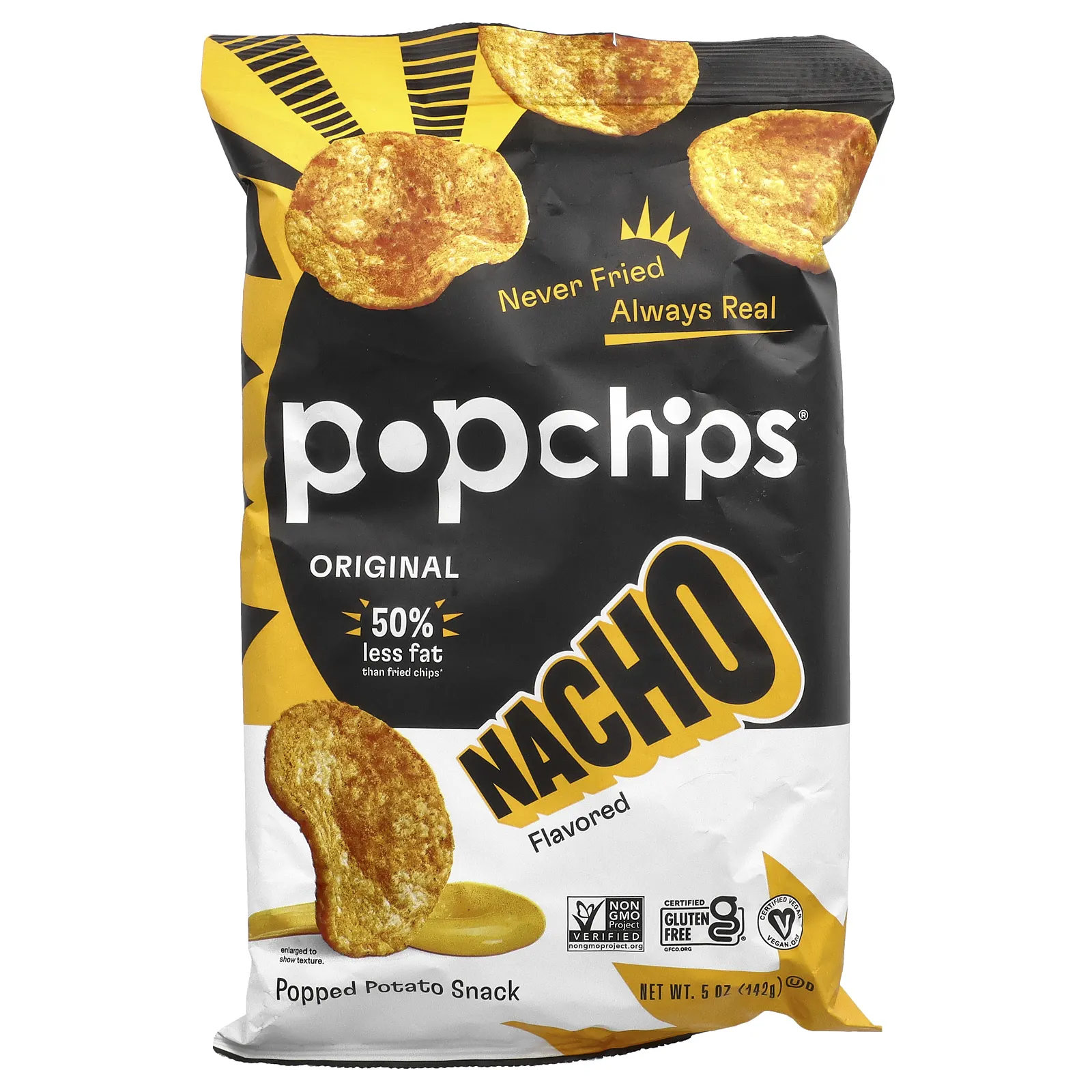 Popchips, оригинальные начос, 142 г (5 унций)
