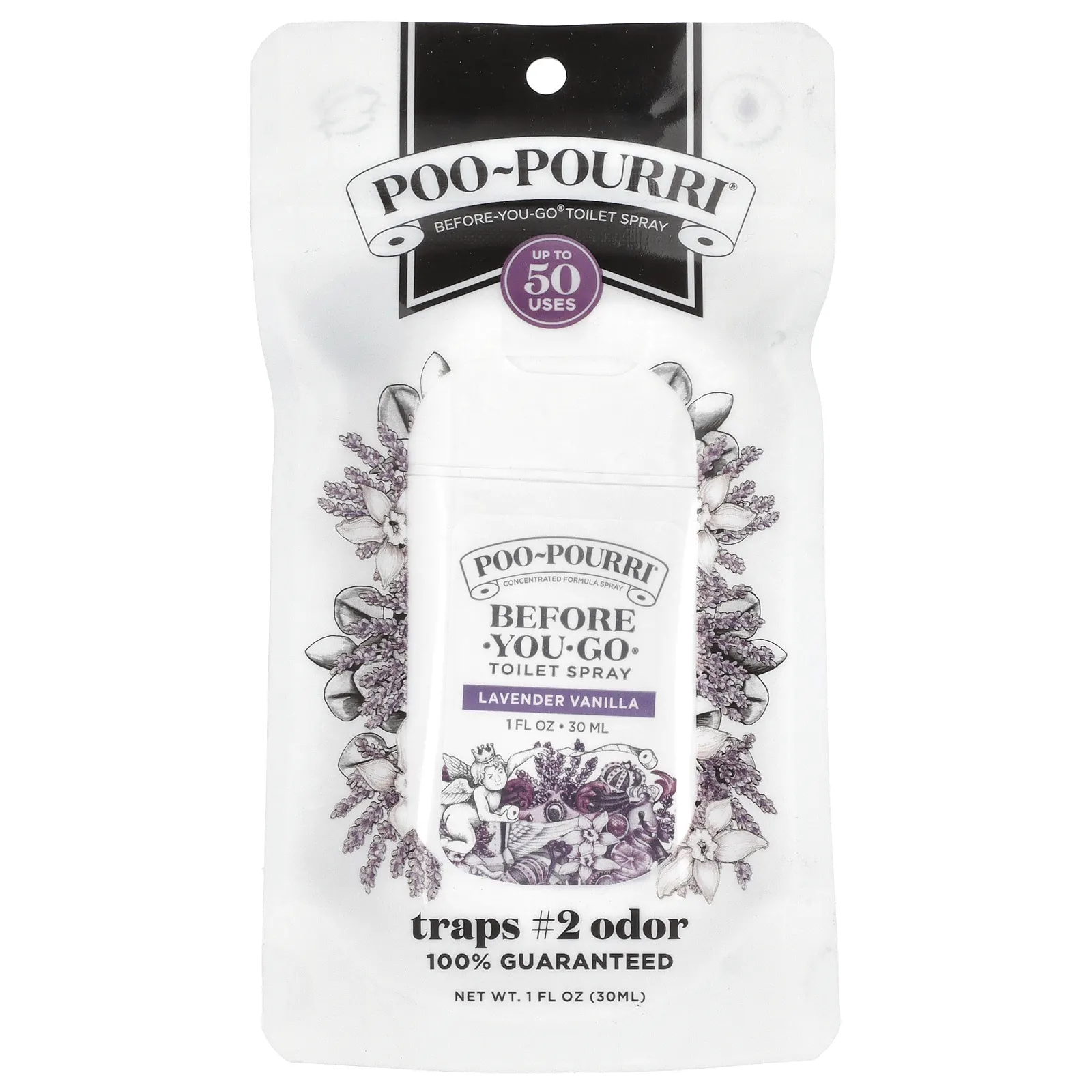 Poo-Pourri, Туалетный спрей Before-You-Go®, лаванда и ваниль, 30 мл (1 жидк. Унция)