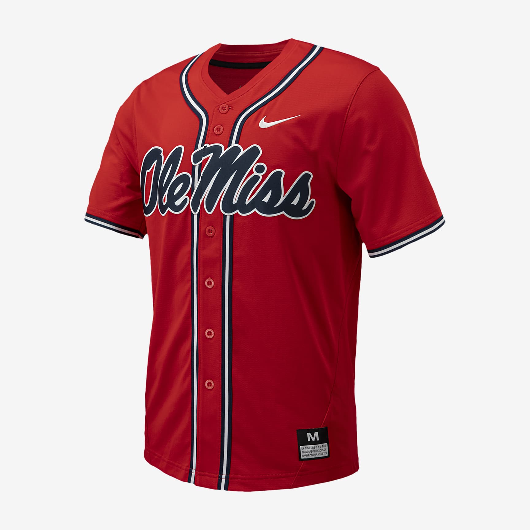 Ole Miss Men's Nike College Replica Baseball Jersey
