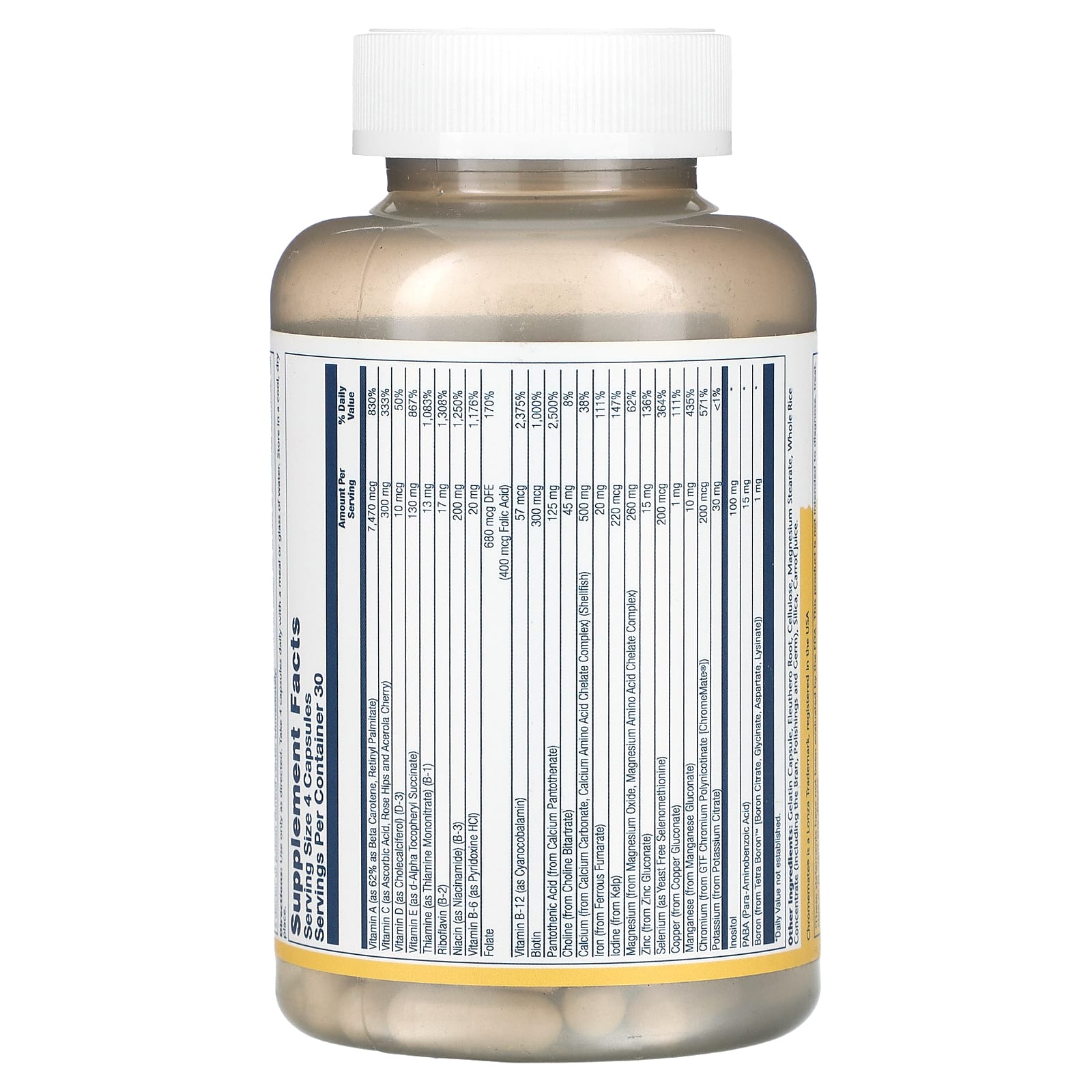 Solaray, High Potency Multi-Vita Mega-Mineral, мультивитамины, 120 капсул