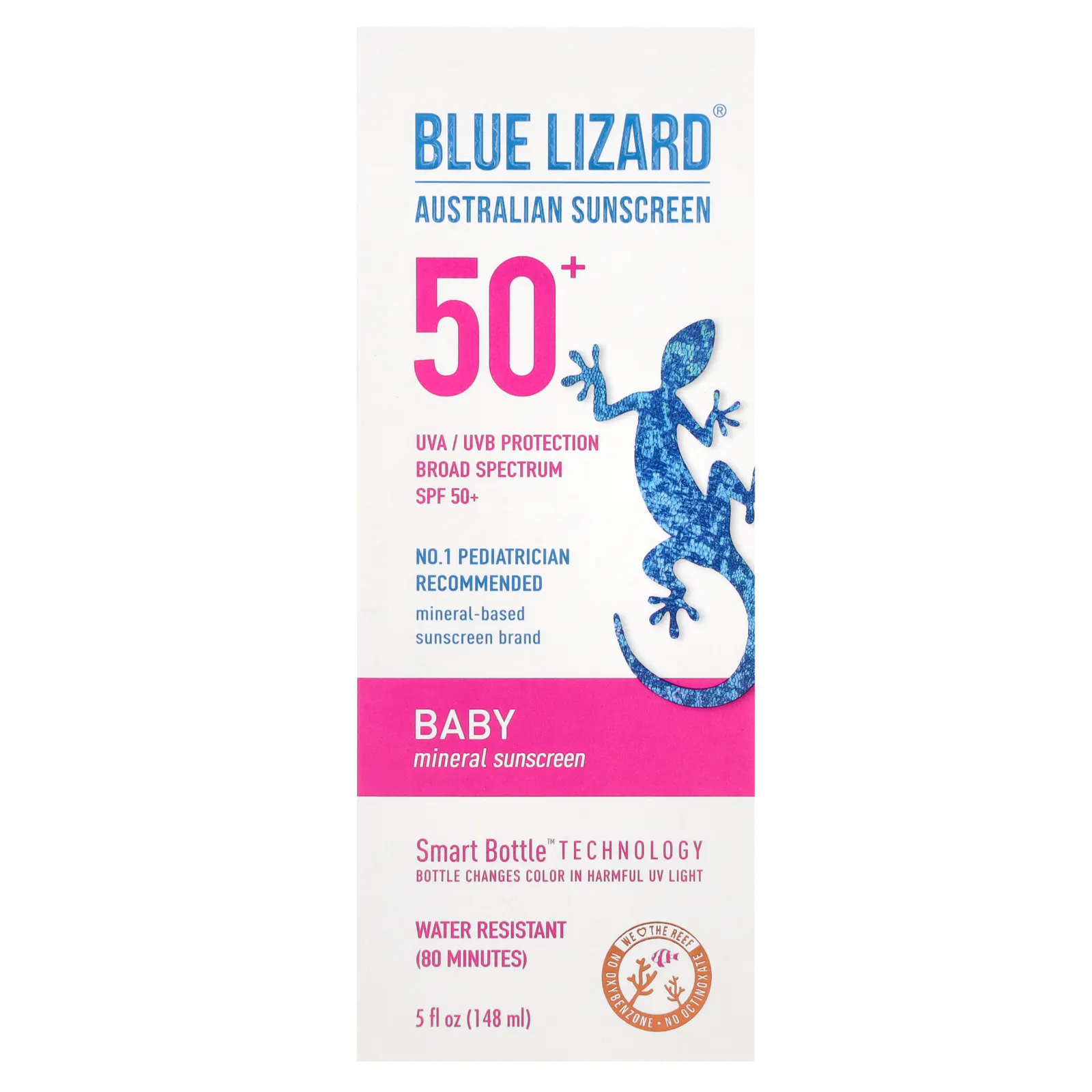 Blue Lizard Australian Sunscreen, Для детей, минеральное солнцезащитное средство, SPF 50+, 148 мл (5 жидк. Унций)