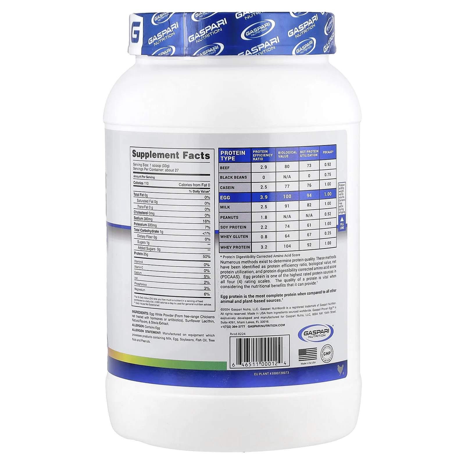 Gaspari Nutrition, Proven Egg ™, 100% протеин из яичного белка, фруктовые хлопья, 900 г (2 фунта)