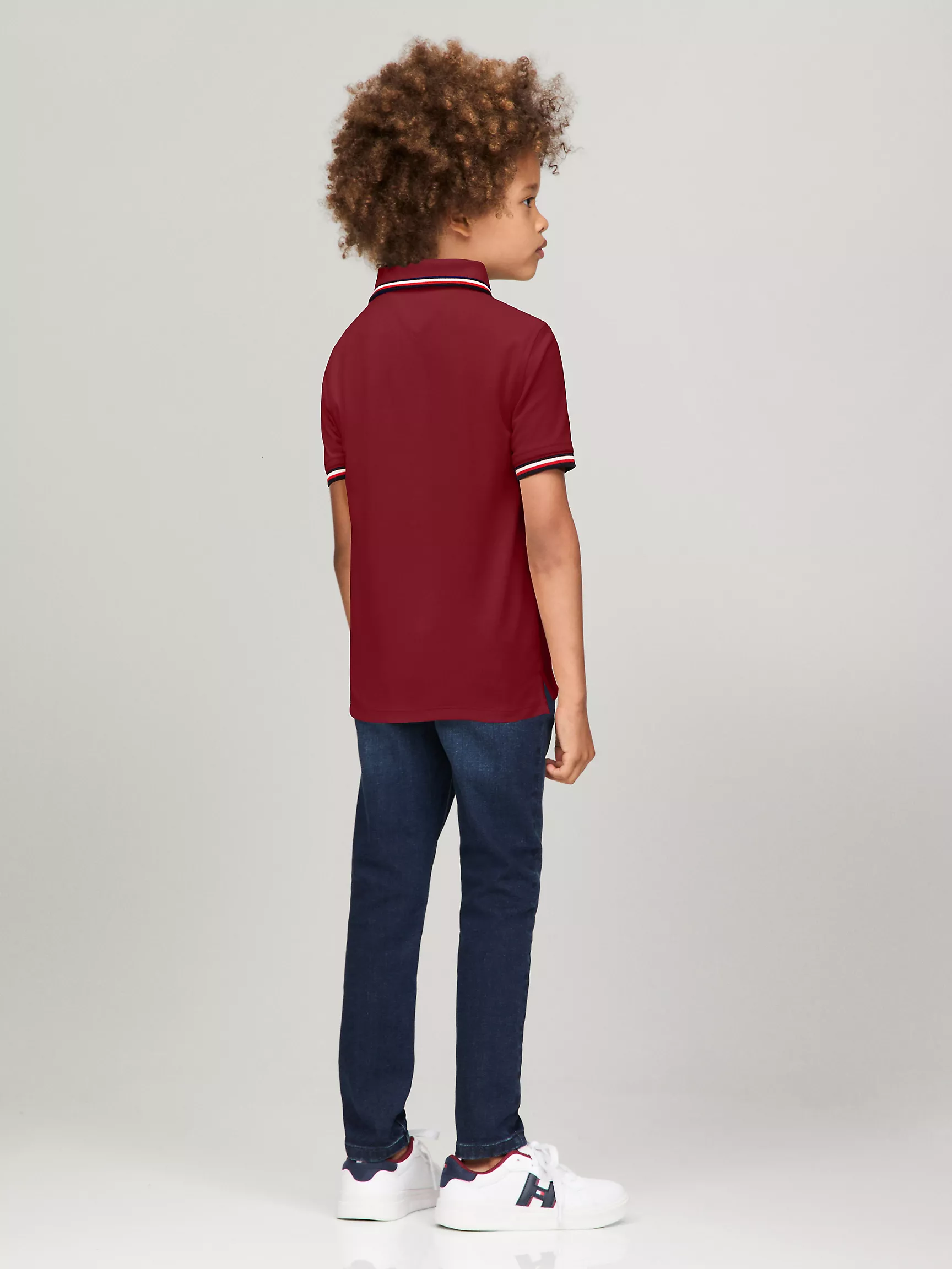 Рубашка-поло для мальчиков Tommy Hilfiger, Детское поло с коротким рукавом и влагоотводящей технологией Tommy