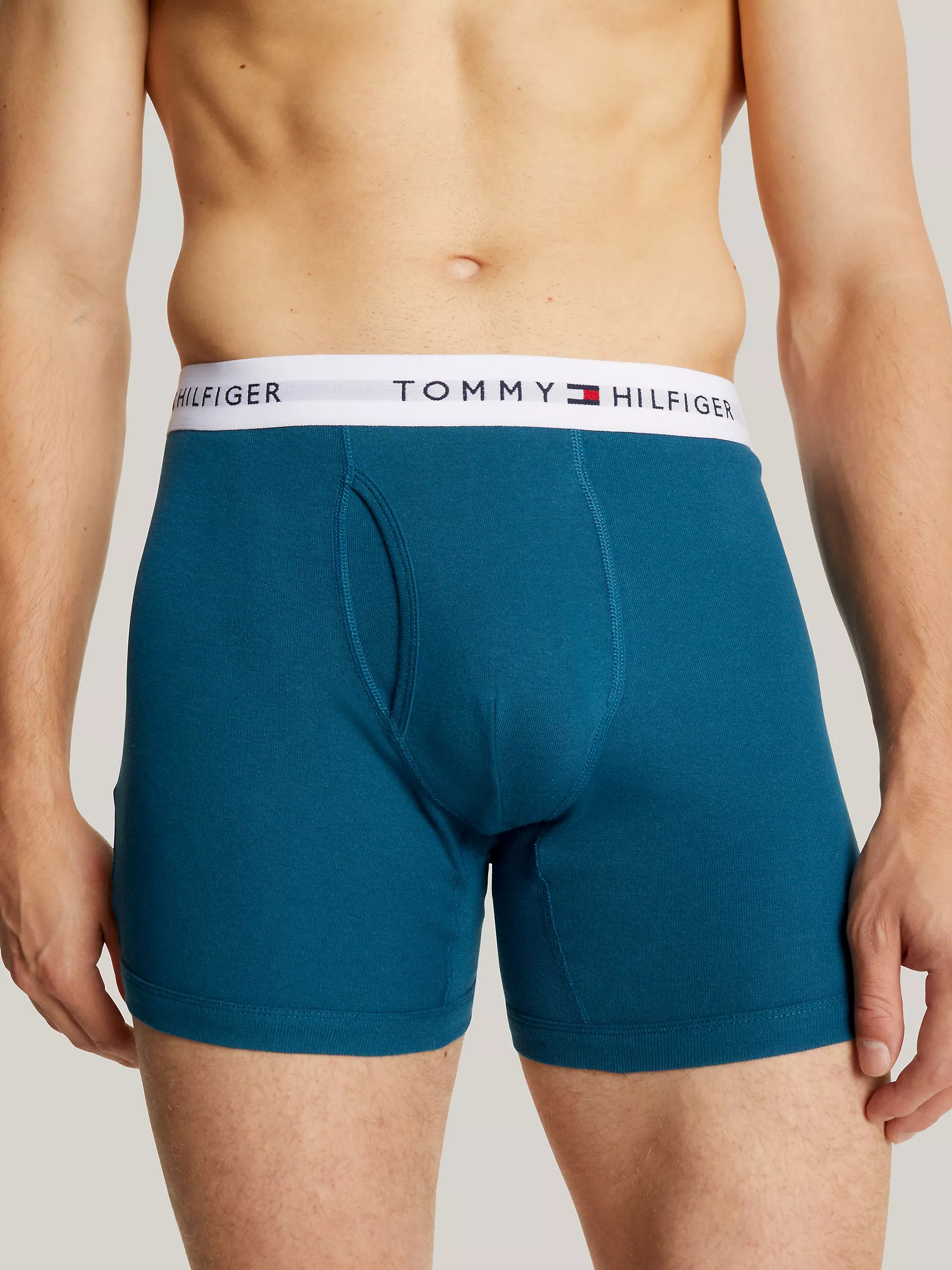 Мужское нижнее белье Tommy Hilfiger, Классические хлопковые боксеры-брифы (набор 3 шт.)