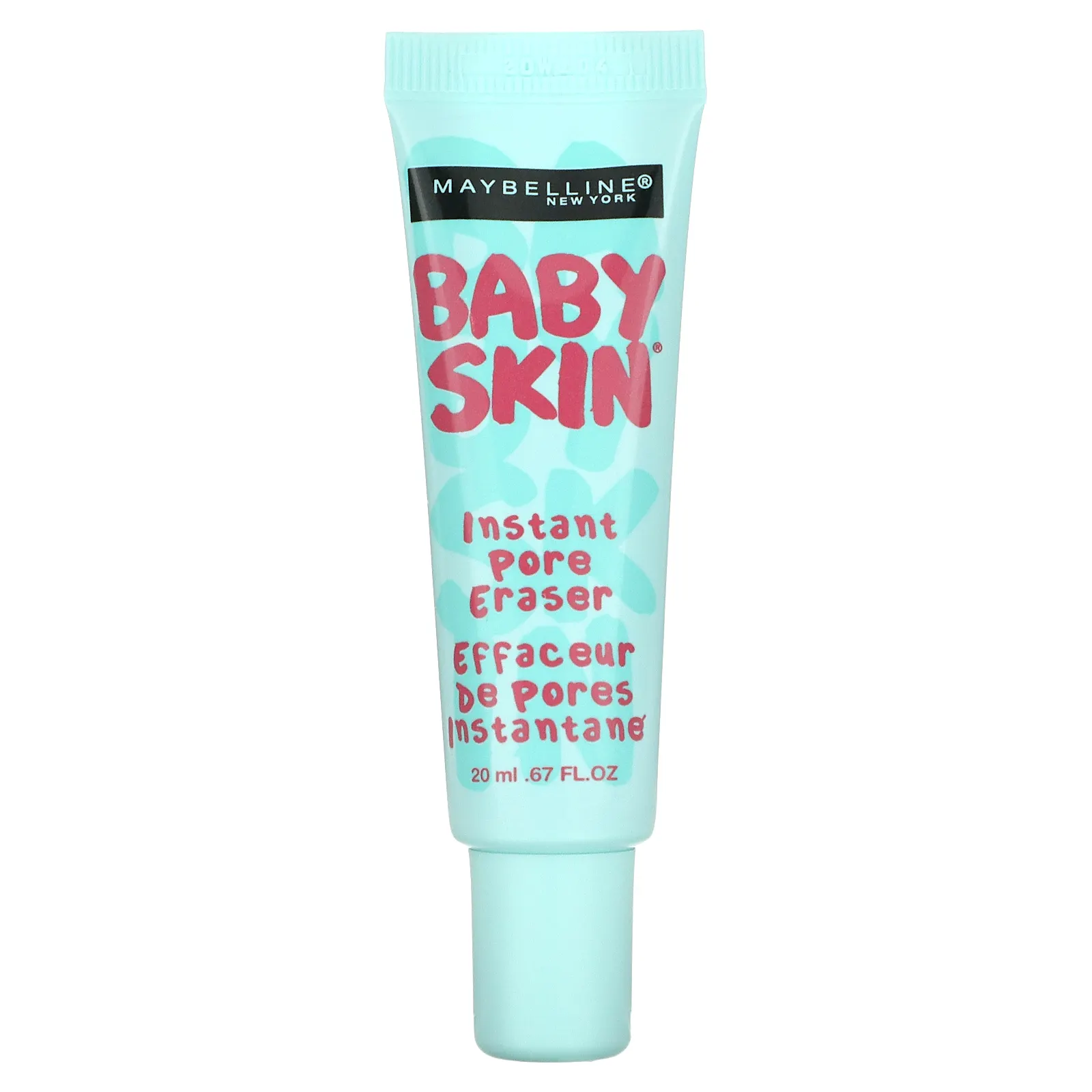 Maybelline, Основа под макияж Baby Skin Instant Pore Eraser, оттенок 010 бесцветный, 20 мл