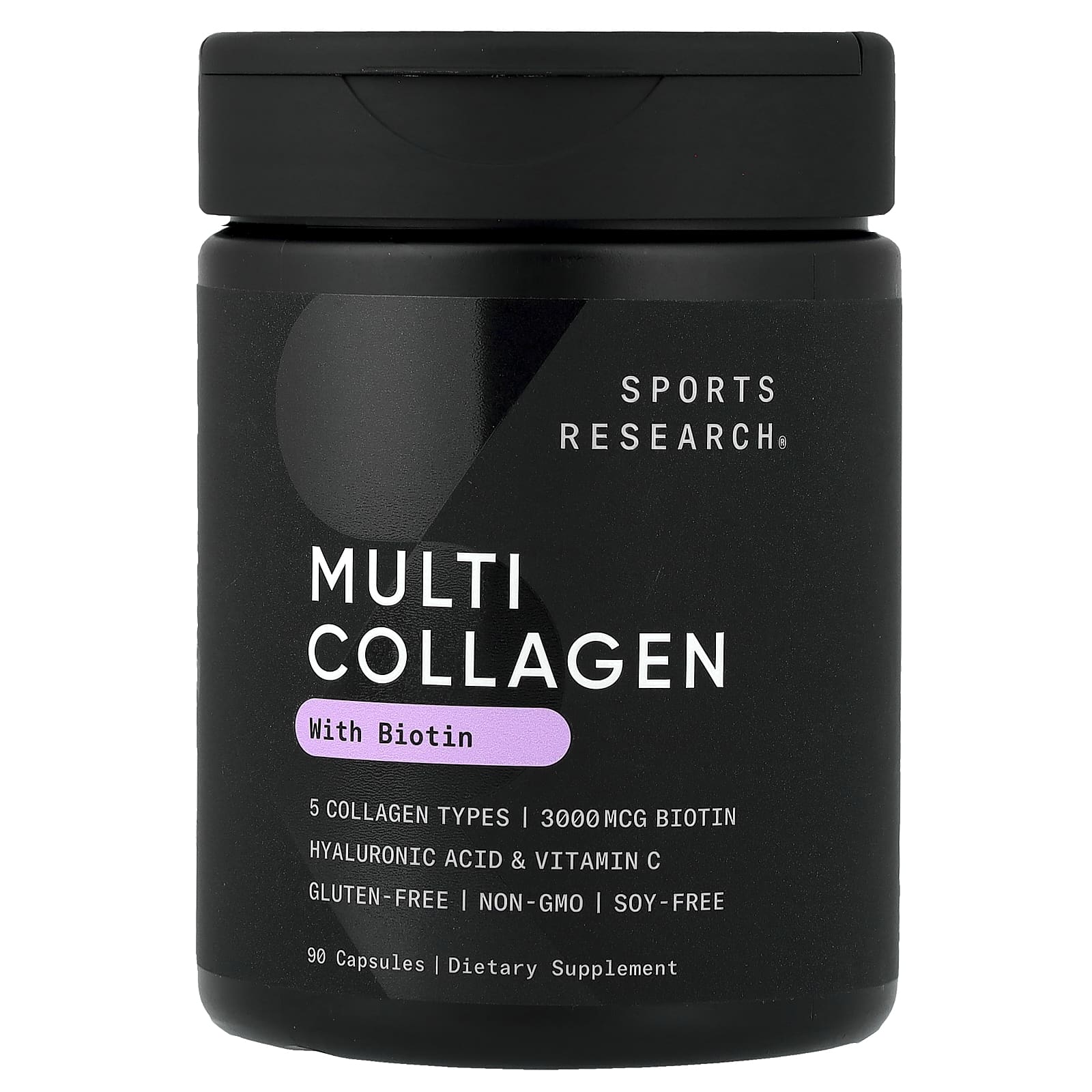 Sports Research, Multi Collagen, коллаген с биотином, 90 капсул